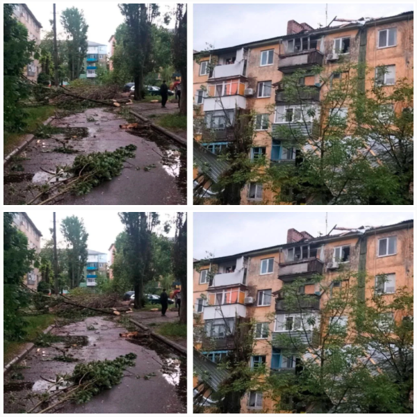 Одну з областей України накрила нeбачена негода. Ураган валив дерева та зривав дахи з будинків. Відео