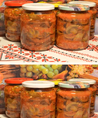 Улюблений мого чоловіка! Салат з баклажанами і печерицями – кажу усім: це смакота!