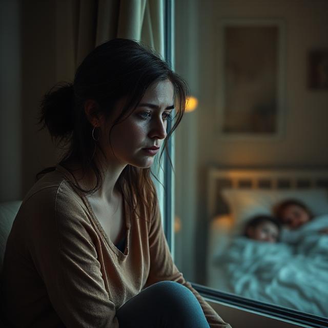 Настя сиділа біля вікна. Двоє синів спали в ліжечках. Вона тяжко зітхнула. Сльози потекли з очей. – Як же ми тепер? – подумала Настя. – Як же я нічого не помітила? Звісно, чоловік став частіше затримуватися на роботі. Прожили 15 років, двоє синів. І відразу все зникло. Настя витерла очі. – Що ж тепер робити.