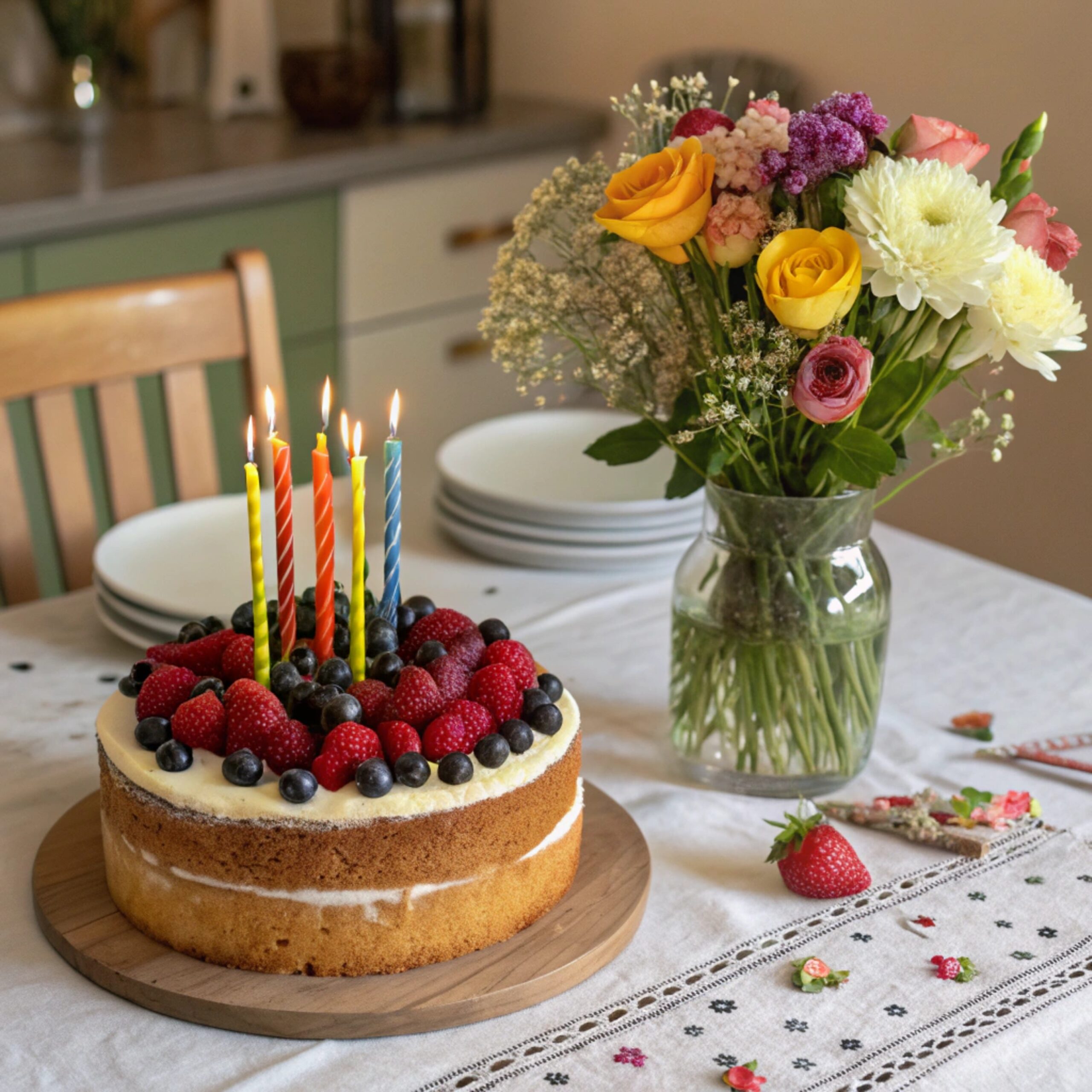 Наталя святкувала день народження. Жінка накрила стіл, вся сім’я зібрала разом, тільки дочки Марини ще не було. – Мама, тату! У мене сюрприз! – зайшовши в квартиру сказала донька – Марино! Ти чому так довго? Що за сюрприз? – Наталя вийшла в коридор. – Йдіть за стіл. Я зараз, – сказала Марина. Всі сіли за стіл. За декілька хвилин у кімнату зайшла донька, а за нею якась жінка. Наталка глянула на жінку і застигла. – І вана посміла сюди прийти? – тільки й подумала Наталя