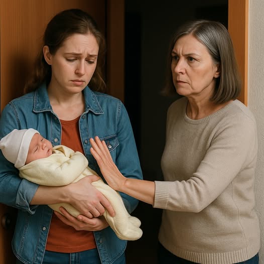 Свекруха тихо виставила мене за двері, коли я прийшла до них з немовлям…