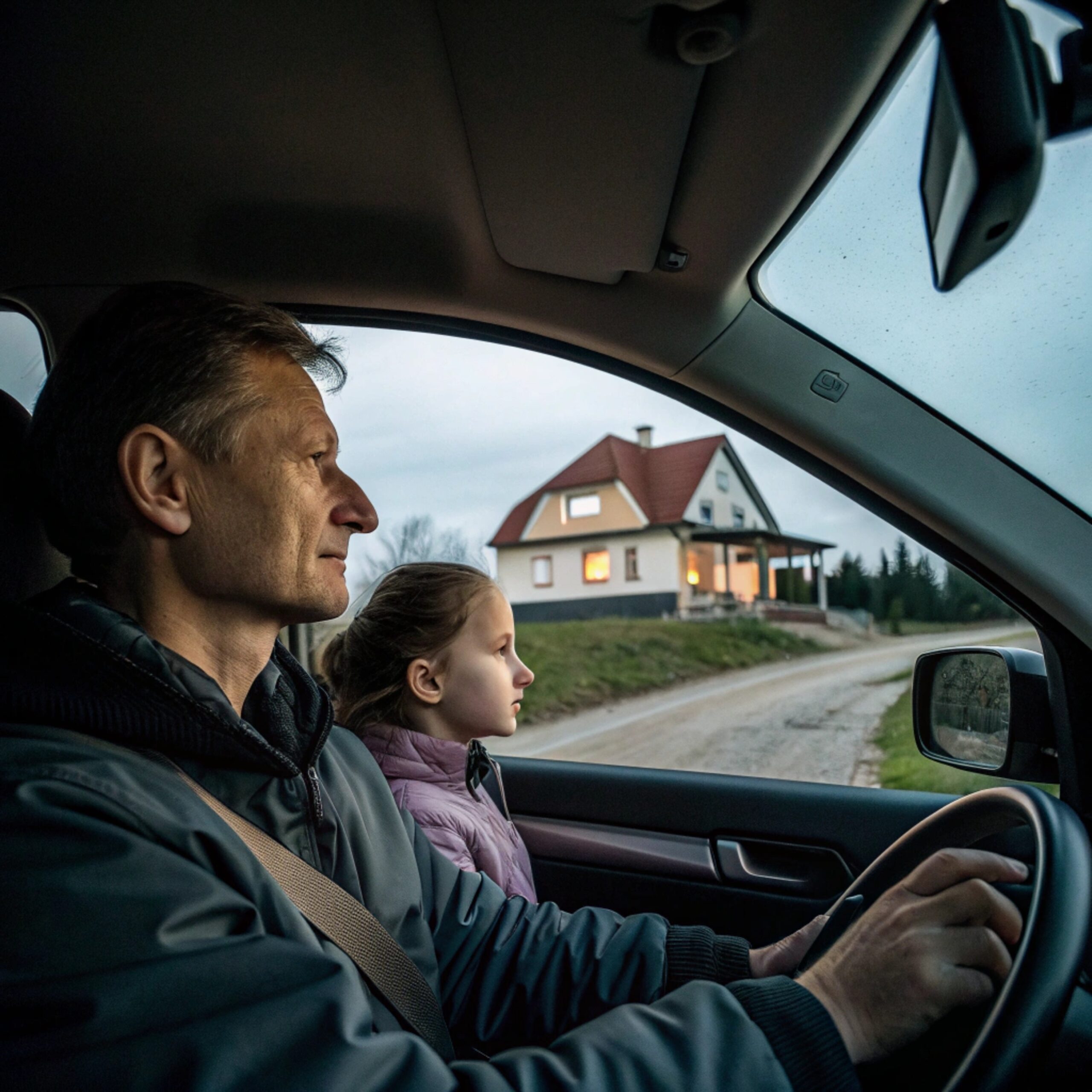 Сергій з дочкою Олею підʼїхали до свого будинку. Чоловік дістав з багажника сільські гостинці, які їм наготувала бабуся Олі і з важкими пакетами попрямував до підʼїзду. Дівчинка поспішила слідом за батьком. Перед дверима квартири Сергій чомусь голосно зітхнув, якось дивно глянув на Олю і… Подзвонив у двері! Він не відкрив двері своїм ключем, як робив завжди, а подзвонив! – Тату, ти навіщо дзвониш? – здивовано запитала дівчинка. – Там же нікого нема… Та раптом двері відчинилися і перед ними зʼявилась усміхнена жінка. Оля глянула на неї й оторопіла від несподіванки