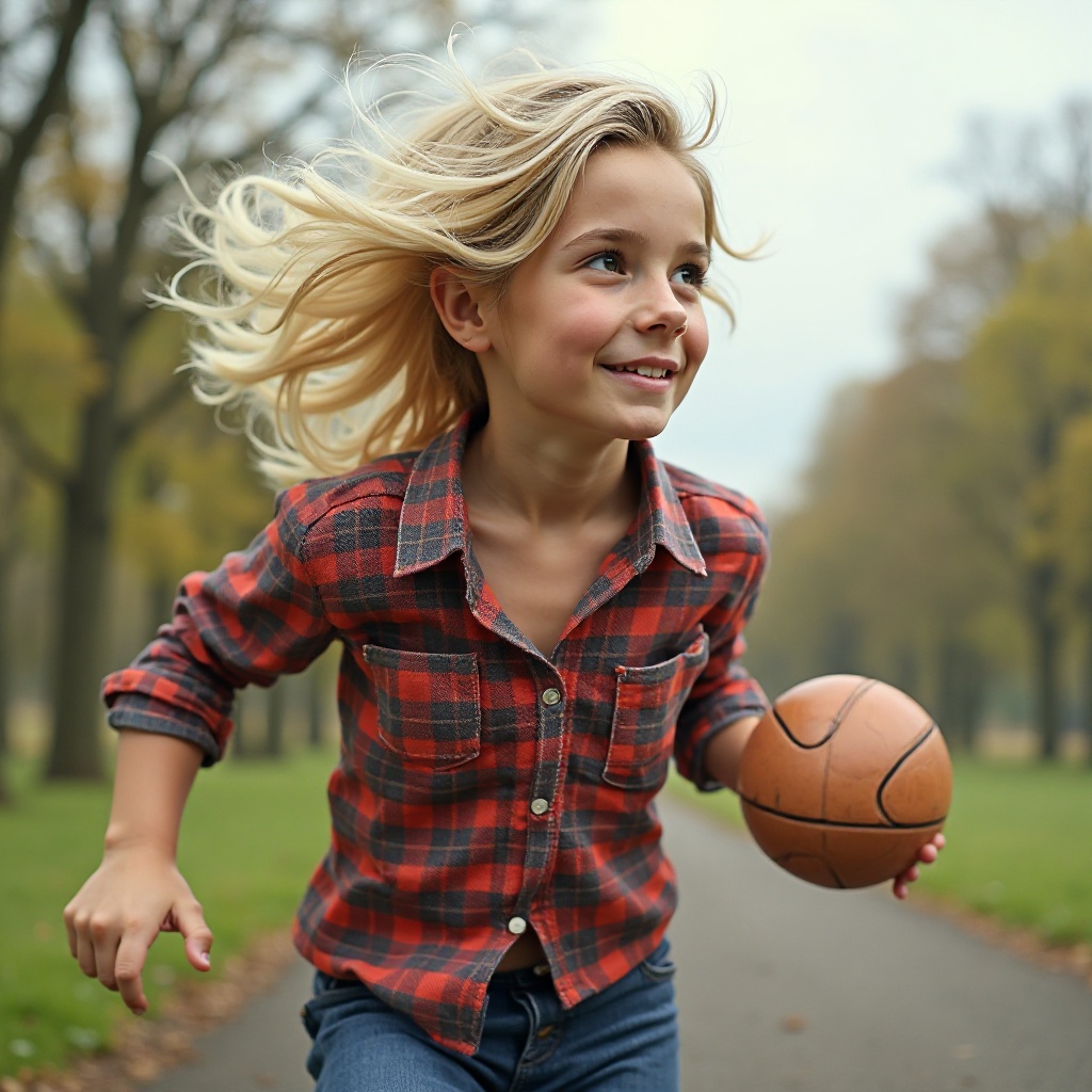 Андрійко побачив автобус, що наближається по сільській дорозі, і, кинувши м’яч, побіг до зупинки щосили. Клітчаста сорочка розстебнулася, світле волосся здіймалося від вітру.