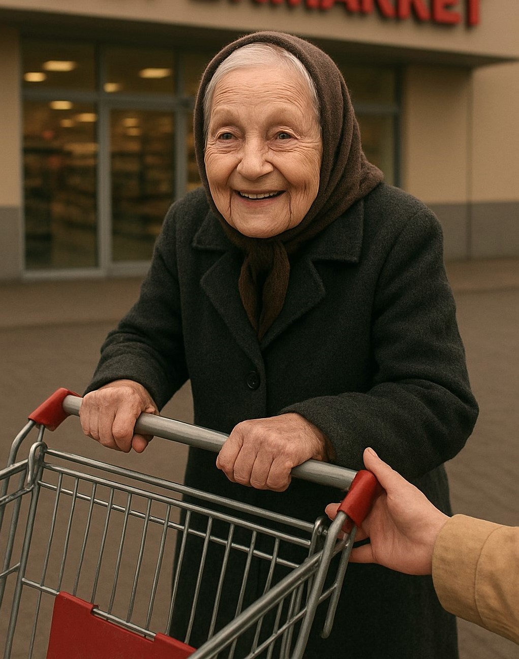 Я побачила дивну бабусю біля супермаркету і вирішила допомогти їй. Те, що потім з’ясувалося, змусило мене здригнутися