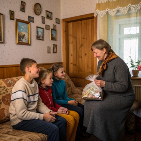 Я тоді якраз приїхала з Італії. Провідала дітей та онуків і поїхала до мами в село. Привезла їй речі, смачні гостинці, а сестрі дала 200 євро, щоб щось купила собі. А коли в хаті нікого не було мама покликала мене на розмову