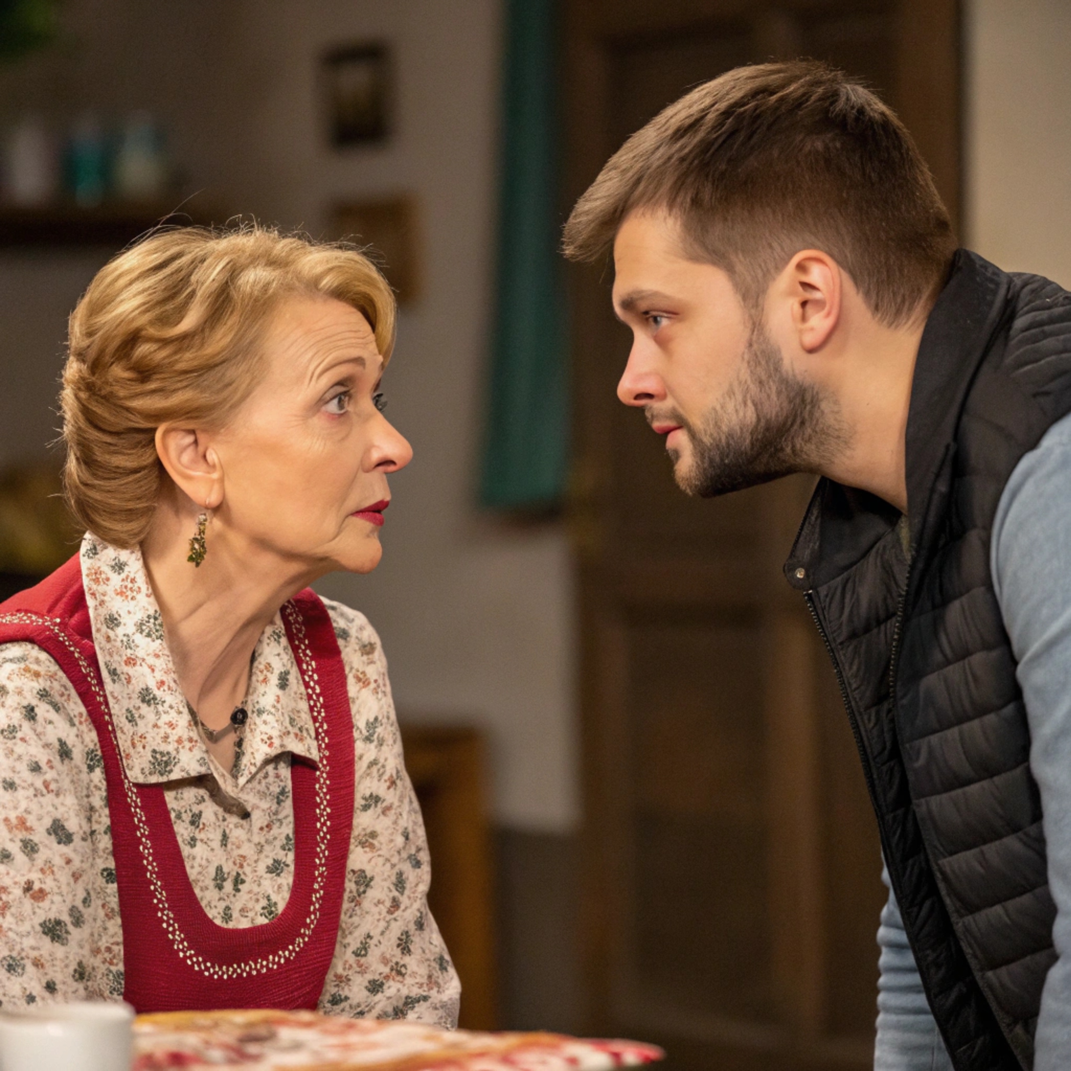 – Рито, мені тут тітка написала, на вихідні у гості приїдуть, – сказав Микола до дружини. – Яка ще тітка? – здивувалася Рита. – Тітка Софія, сестра батька. Ти з нею ще не знайома, – пояснив чоловік. В суботу Рита накрила стіл. Зустріли з чоловіком гостей. Посиділи. Рита почала збирати посуд. – Я тобі допоможу, – раптом сказала Софія і вийшла з Ритою на кухню. Коли жінки були на кухні, тітка сказала: – Рито. Ти маєш дещо знати. Рита здивовано глянула на жінку і застигла в очікуванні