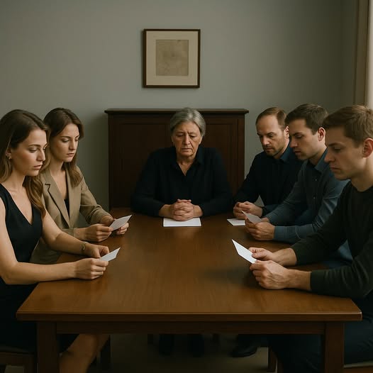 Я зібрала дітей, щоб оголосити заповіт: майже всім я залишила по порожньому конверту з дзеркалом усередині. Але одному дістався зовсім інший…