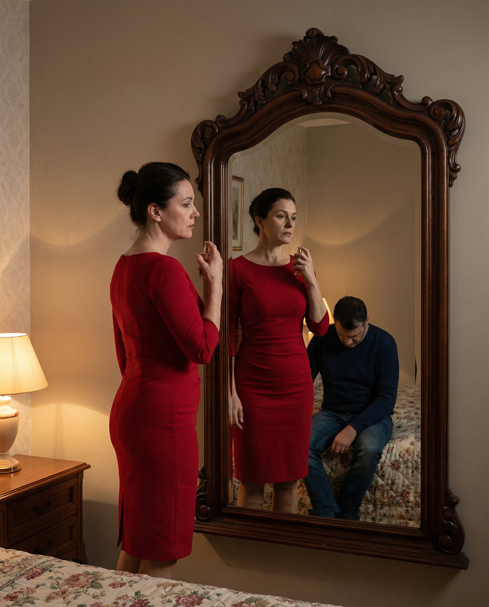 – Я йду від тебе, Ромо – сказала вона і продовжила бризкатися духами. – Тобто, як іду? До кого? Куди? – До іншого чоловіка. Чи ти думав, що я вічно буду твої витівки терпіти? Хочу – ночую, хочу – не ночую. Такого я не терпітиму!