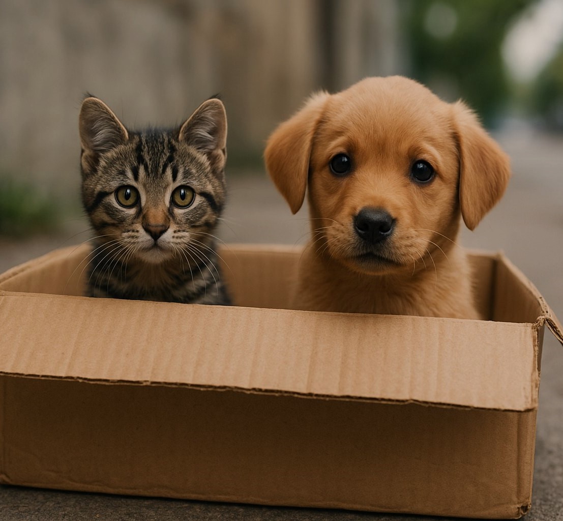 Сьогодні мене забирають від батьків. Напевно, до дитячого будинку. Мені 11 років, мене звуть Вася. Собачка Білка і кошеня Стрілка – мої найкращі друзі. Будь ласка, прихистіть їх. Вони добрі та майже нічого не їдять