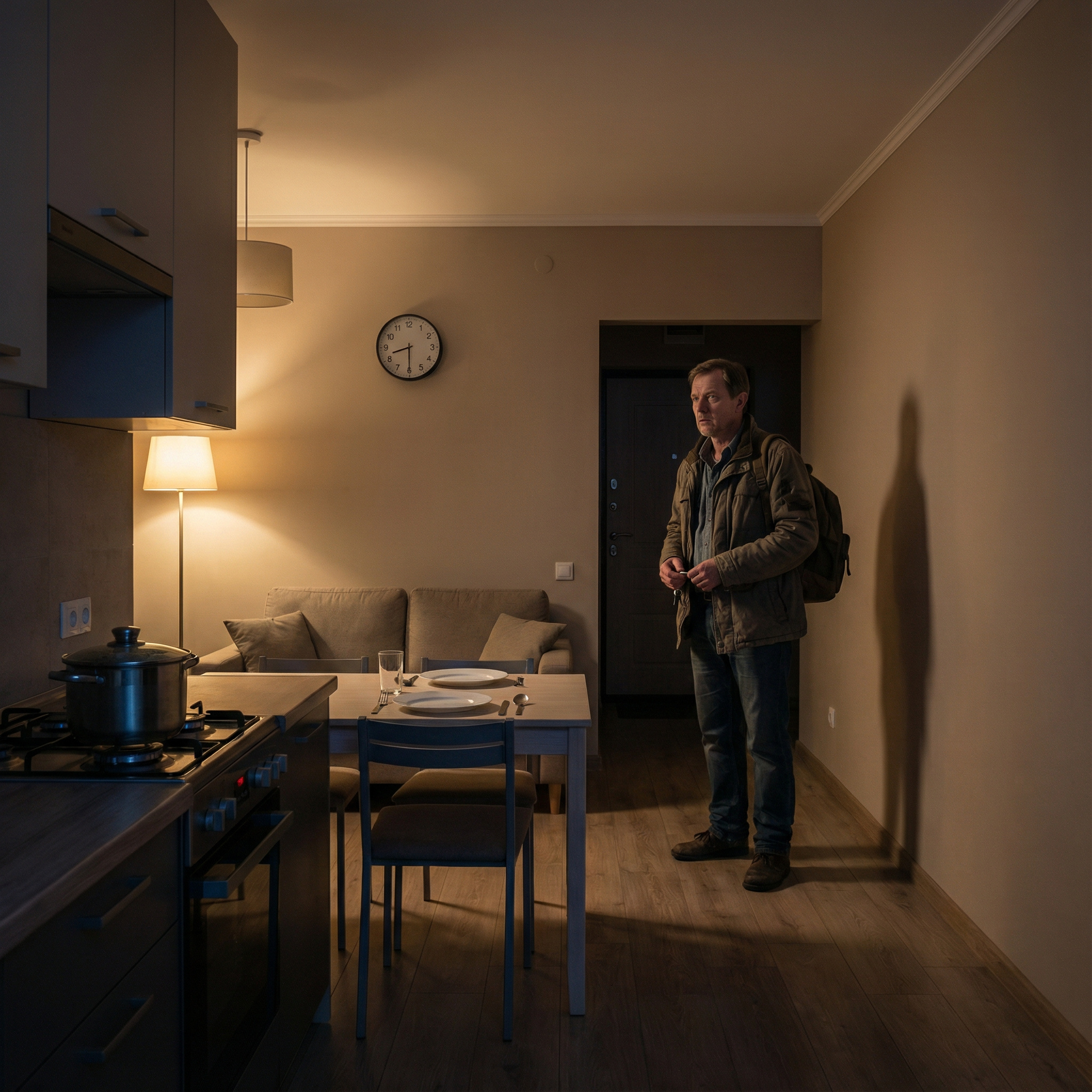 Чоловік розгублено глянув на час. Була уже друга година ночі. А дружина, його тиха й вірна дружина, все не знаходилася