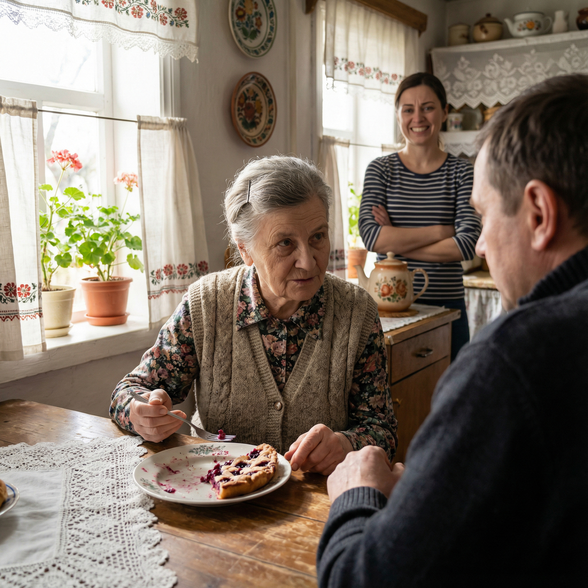 — Ти знаєш, Костя, цього місяця мені прийшли дивні платіжки, — доїдаючи шматок пирога, спеченого невісткою, ділилася з сином Тетяна Марківна. — Ох, Людочка, яка смакота! Ну до чого у тебе пироги завжди смачні виходять! Хоч з м’ясом, хоч з капустою! Та й солодкі теж незрівнянні! Не поділишся рецептом тіста? — Мамо, а що в них дивного? — перебив Костя матір. — У чому? У пирогах? — Тетяна Марківна здивувалася. — Та при чому тут пироги?