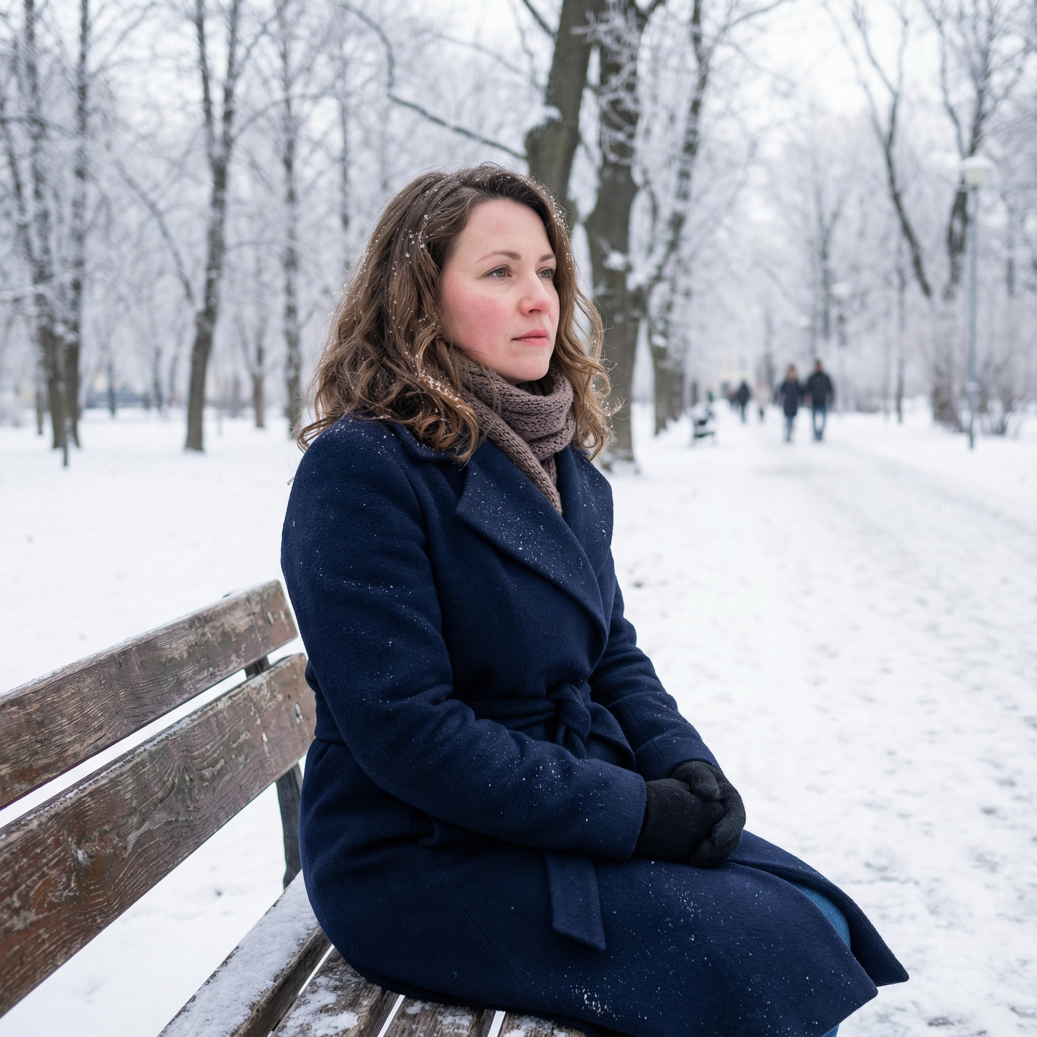 “Ніна сіла на лавку, де вони колись цілувалися з Миколою. Та сама, улюблена лавка. Раптом поруч із нею присів якийсь чоловік