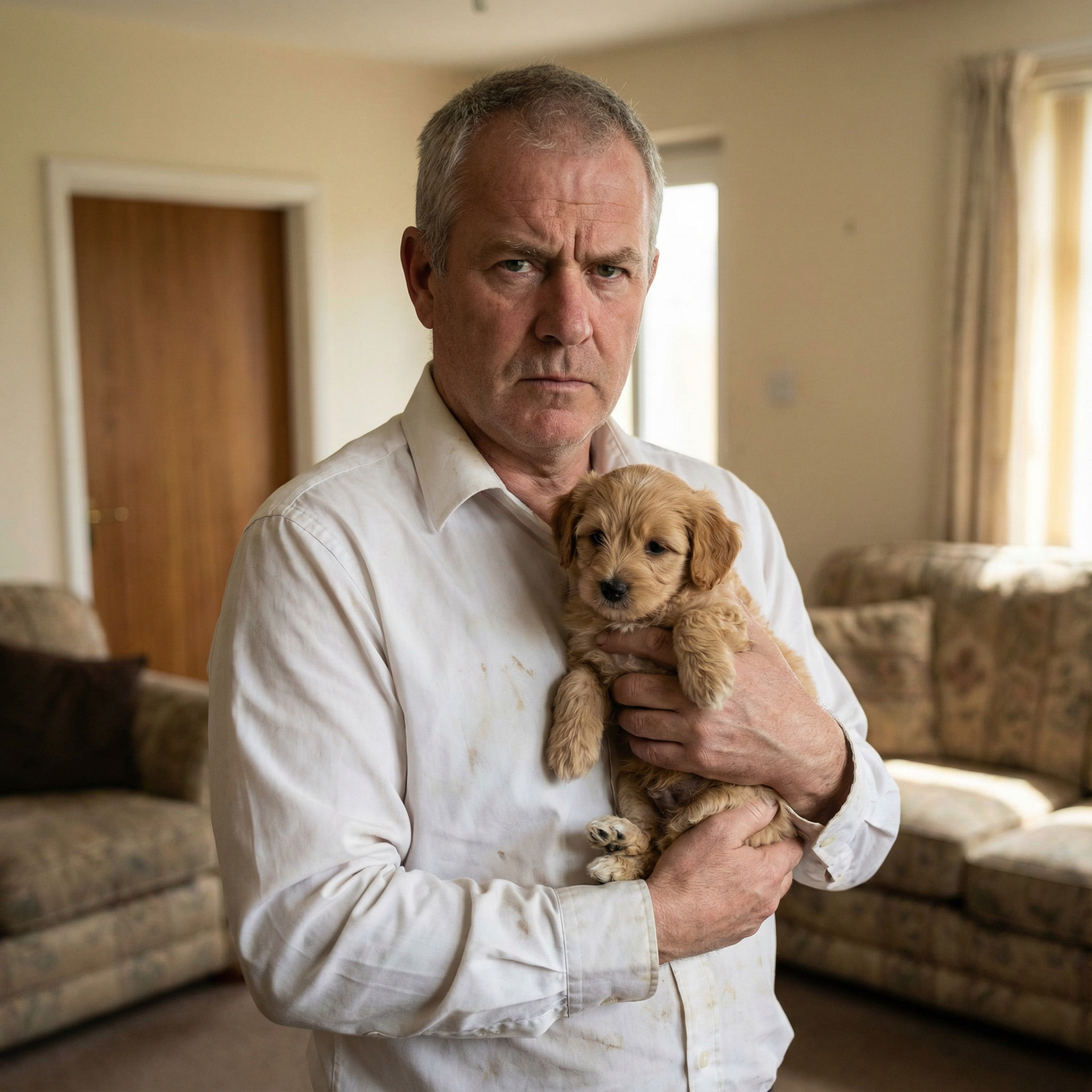 “– Це що ж виходить? Вони тебе… викинули з машини прямо на ходу? Мені під колеса? Тобто, вони хотіли тебе на той світ відправити? – Обурено дивився Дмитро на маленьке цуценя, яке він дістав зі сміттєвого пакета