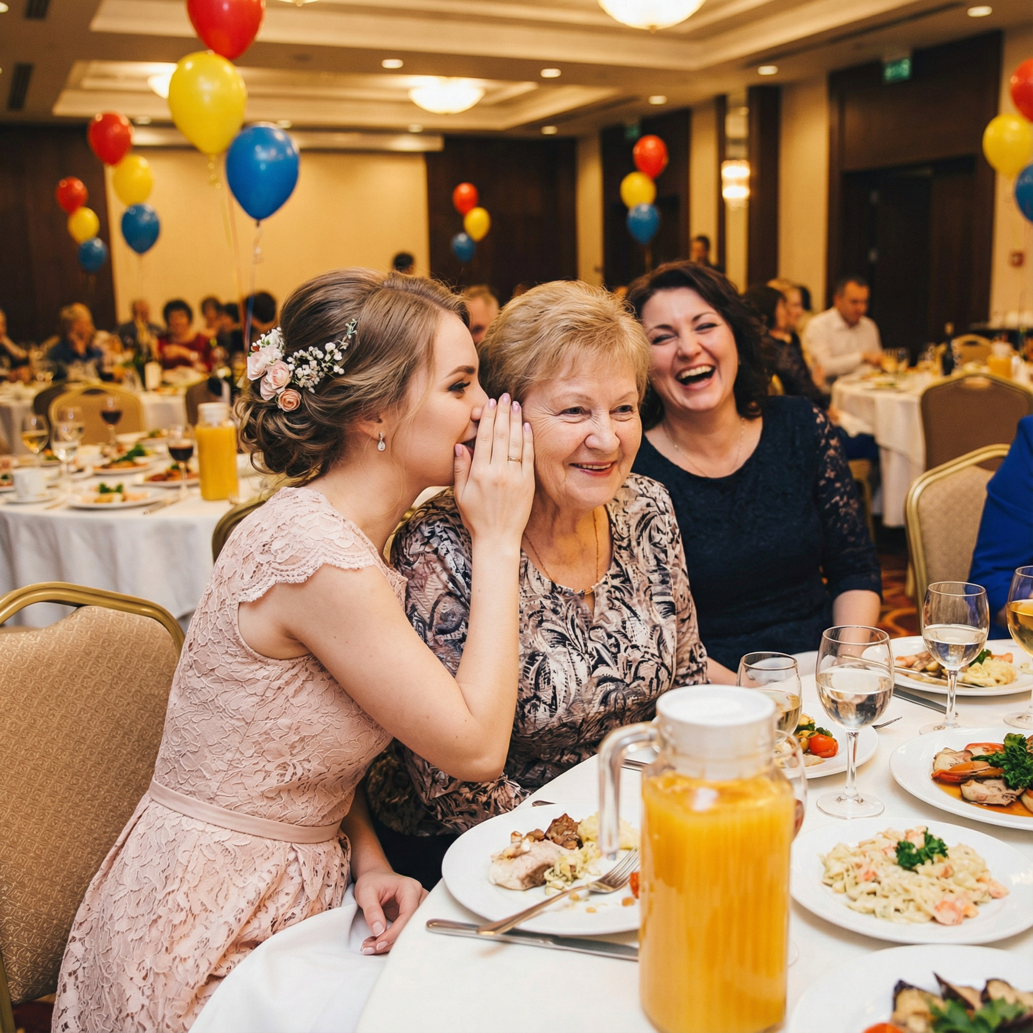 – Якщо вона зіпсує мені свято, – прошепотіла матері на вухо Віра. – То я не знаю, що я з нею зроблю! Лізе не в свою справу! Навіщо її запрошували?