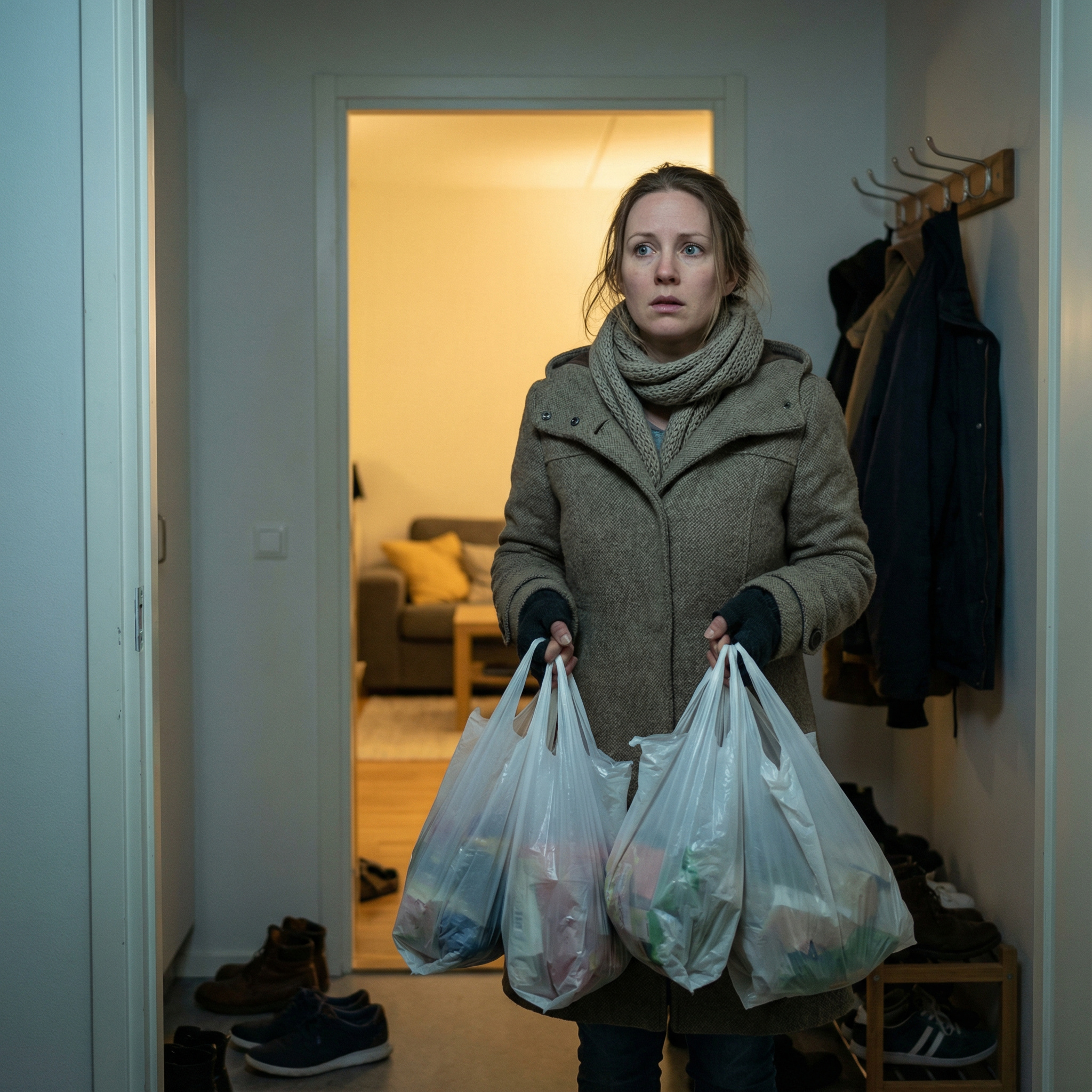 Чоловіче! Я, можливо, зараз негарне питання задам, але що тут відбувається? — Маринко, ти вже вдома? А ми тут сюрприз готуємо! — з кухні визирнув Дмитро. На його обличчі блукала дивна, майже винувата посмішка. — Сюрприз? — Марина повільно поставила пакети на підлогу. — Дмитре, зараз восьма вечора. Я після десятигодинного робочого дня мріяла про тишу. А натомість бачу у нас вдома виставку взуття пенсійного фонду. Що тут відбувається? З-за спини чоловіка, випливла Ганна Йосипівна. На свекрусі був яскравий домашній халат. — Доброго вечора, невісточко, — промовила вона. — Не хвилюйся, ми тут трохи лад навели. Я дивлюся, у тебе в шафках на кухні справжній безлад: крупи стоять поруч із побутовою хімією. Я все переставила, підписала баночки, викинула те, що мені здалося зайвим. Тепер будеш як справжня господиня. — Викидаєте мої речі без дозволу? — Марина не могла повірити. — Дмитре, можеш пояснити, чому твої батьки господарюють у моїй кухні? — Сонечко, ну не кип’ятися. Розумієш, у тата з мамою обставини змінилися. Вони приїхали до нас пожити