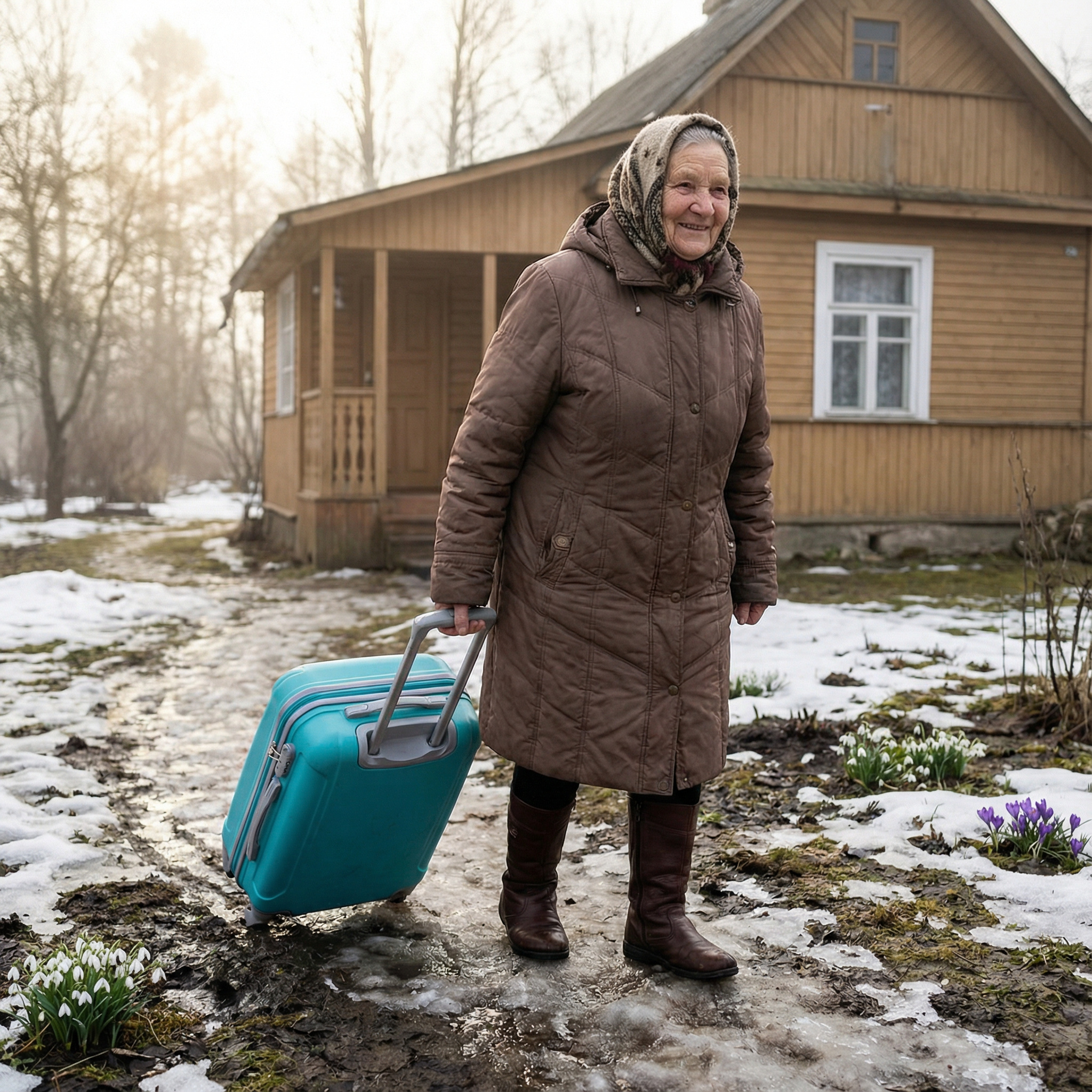 – Ну привіт, матусю! – сказав той, коли зайшов у хату. – Повернулася? А ми ж тобі казали, що місто не для тебе!