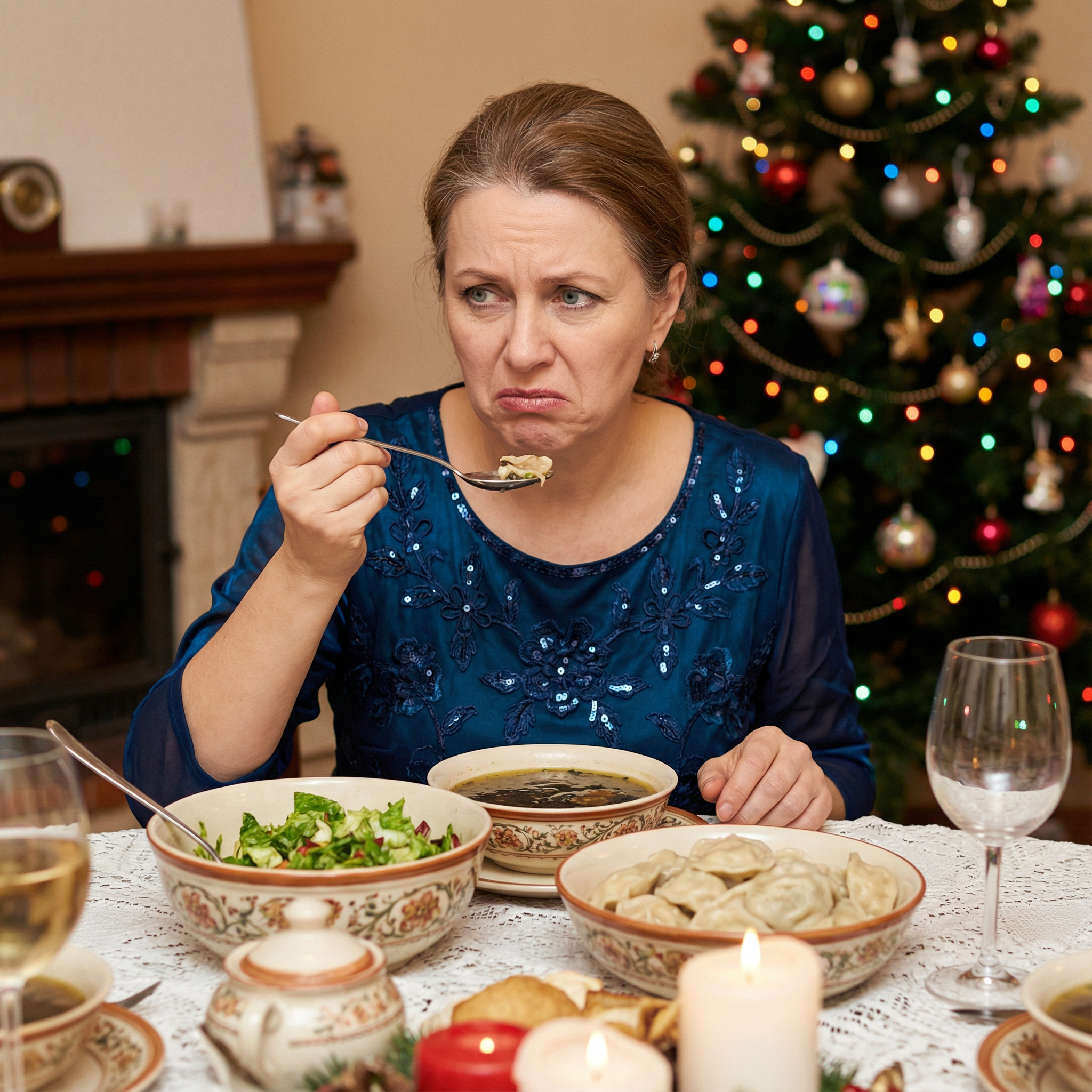 “– Фу, це неможливо їсти! Лідко, ну коли ти навчишся готувати, як людина?