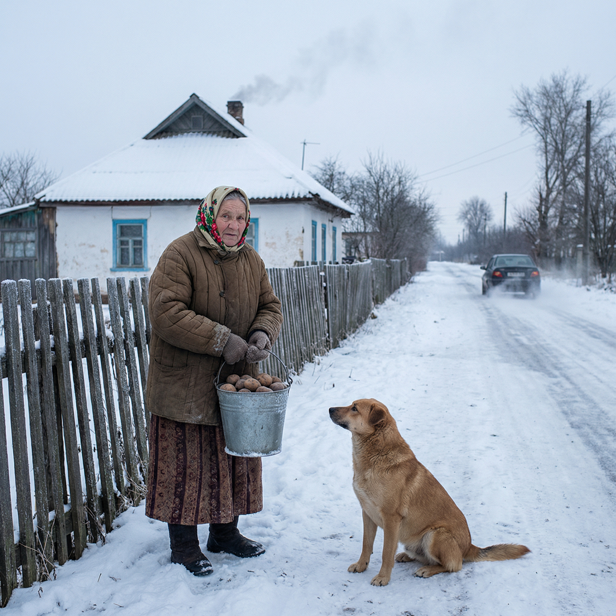 “Дверцята машини відчинилися, і звідти виштовхнули собаку. Не вивели, не відпустили, – саме виштовхнули – грубо, різко, наче мішок зі сміттям