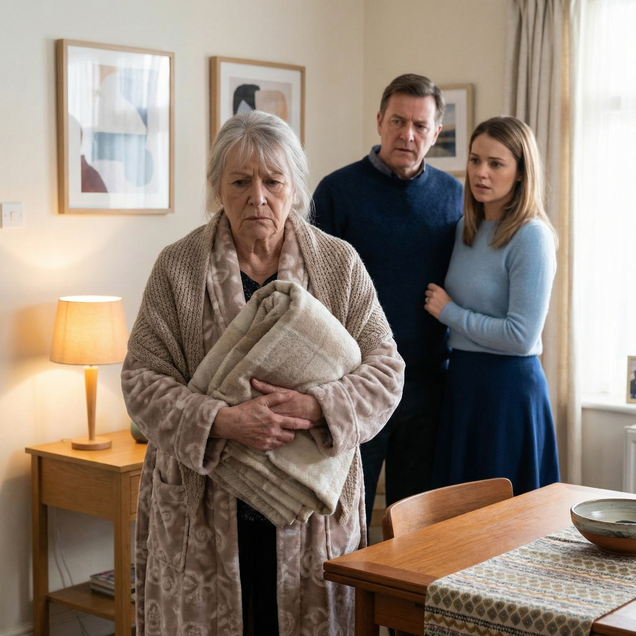 Мати розгорнула ковдру, покивала.