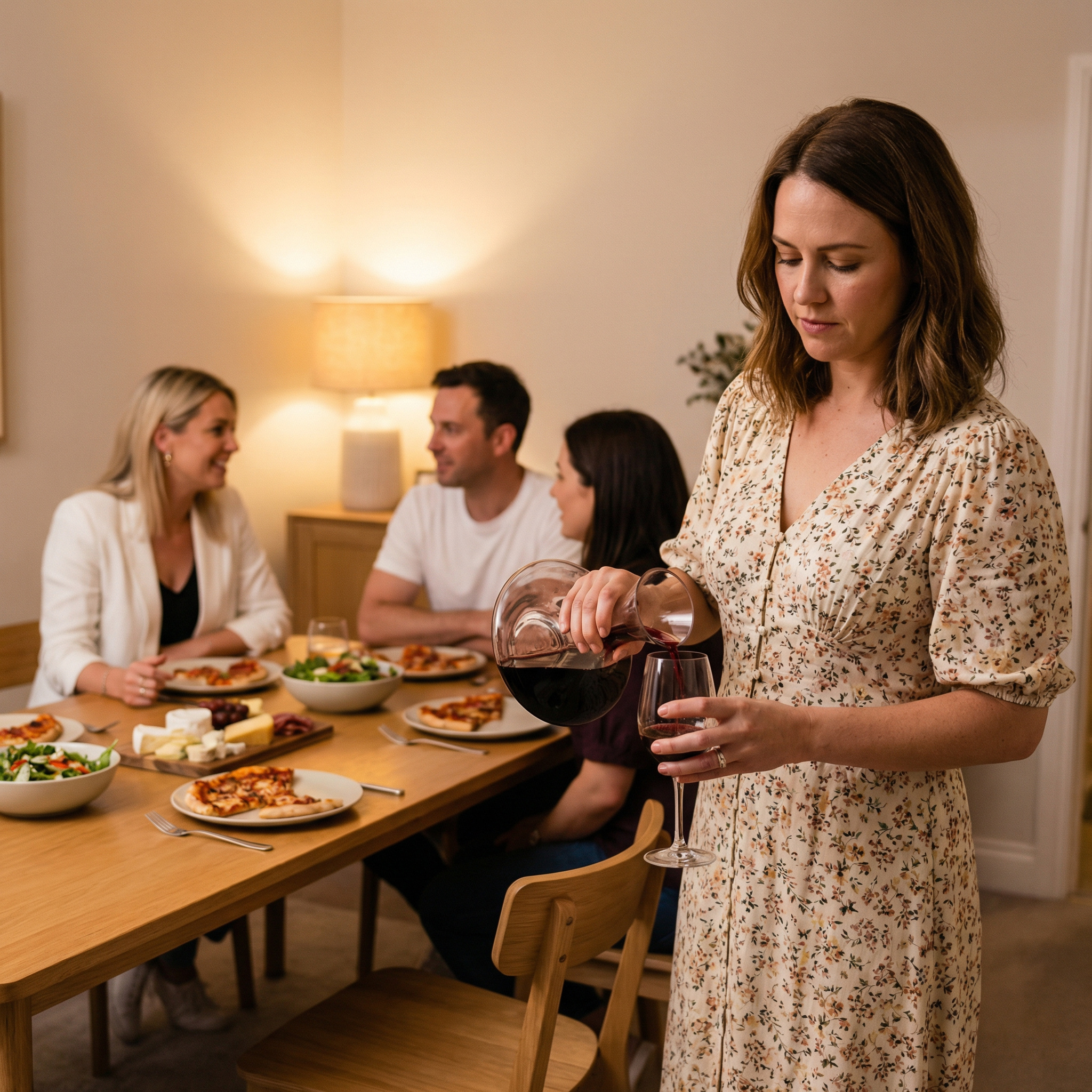 Я з посмішкою розливала червоне гостям, яких мій чоловік привів без попередження. А сама не могла відірвати погляду від неї. Вона була ідеальна: дорога укладка, брючний костюм за захмарні гроші й впевнений погляд хижачки, що оцінює свою здобич. Ігор представив її як «колегу Світлану»