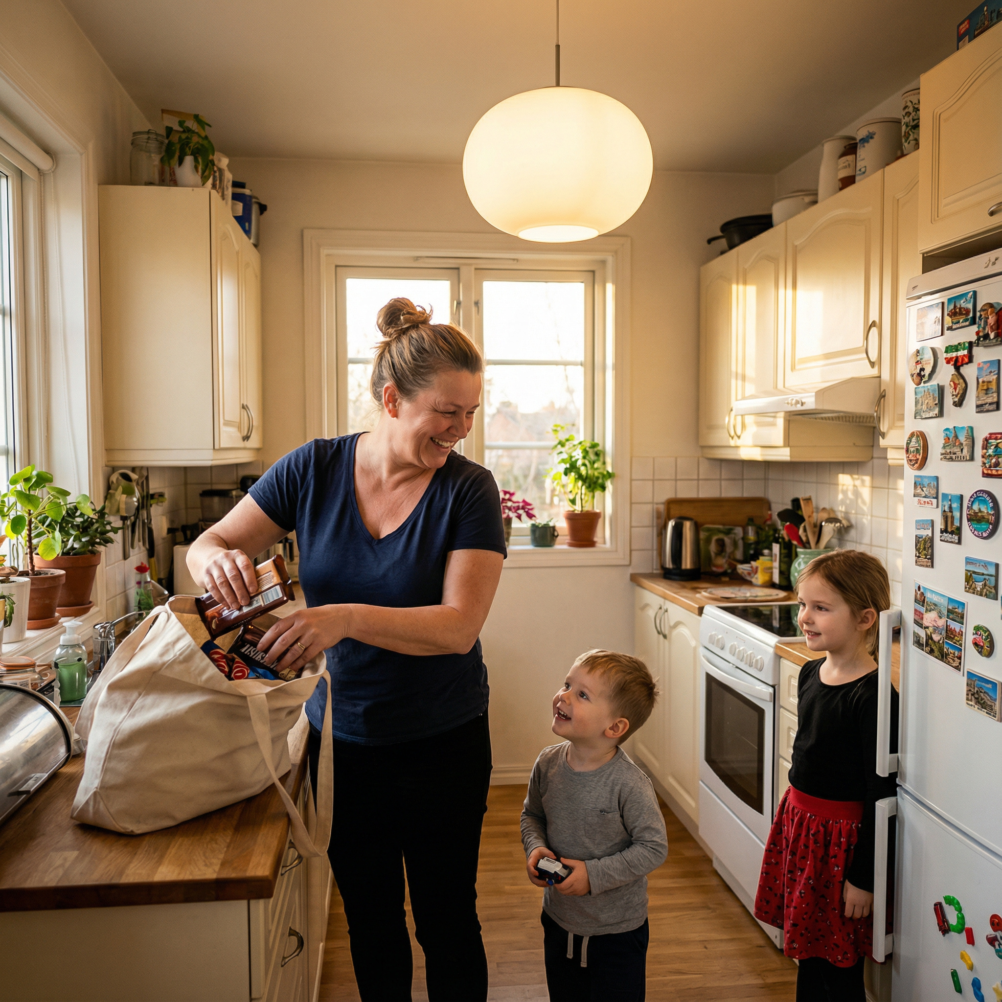 -А де це мій Іванко?! Де моє сонечко? Прийшла бабуся з гостинцями