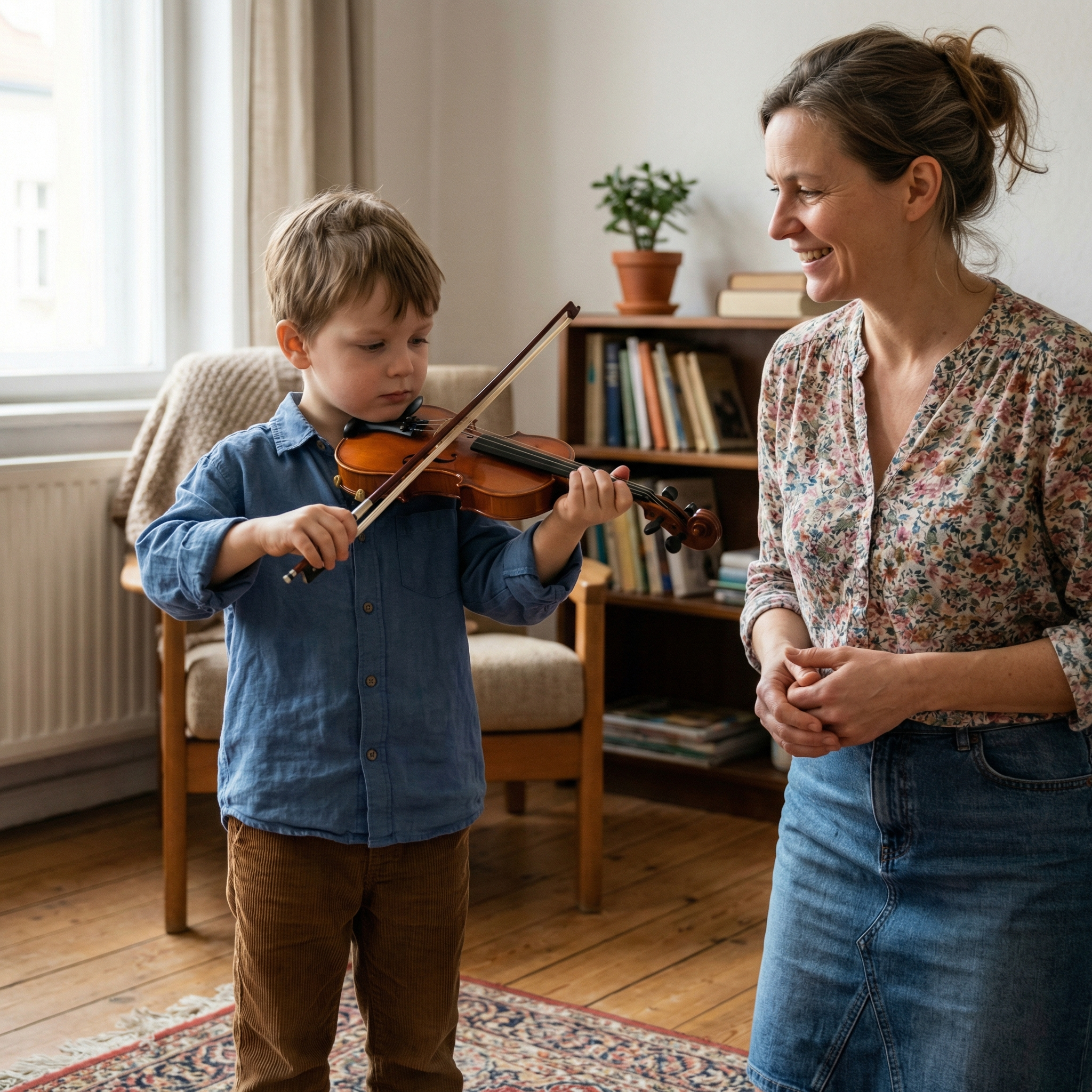 Сусід любив слухати рок о другій ночі. Я купила синові скрипку, і ми почали репетирувати гами рівно о восьмій ранку, коли сусід щойно засинав.