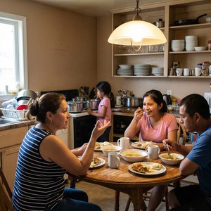 — Ти куди це зібралась?— Ти з глузду з’їхала? Рідня.. завтра приїжджає Рідня моя… !— Віко, стій! — Ти не можеш так вчинити… Що я скажу мамі…? Як я буду готувати на всіх?—Я впевнен.., ви впораєтесь…— Врешті-решт, що складного — сходити в магазин і приготувати їжу? Ти ж сам учора так сказав…