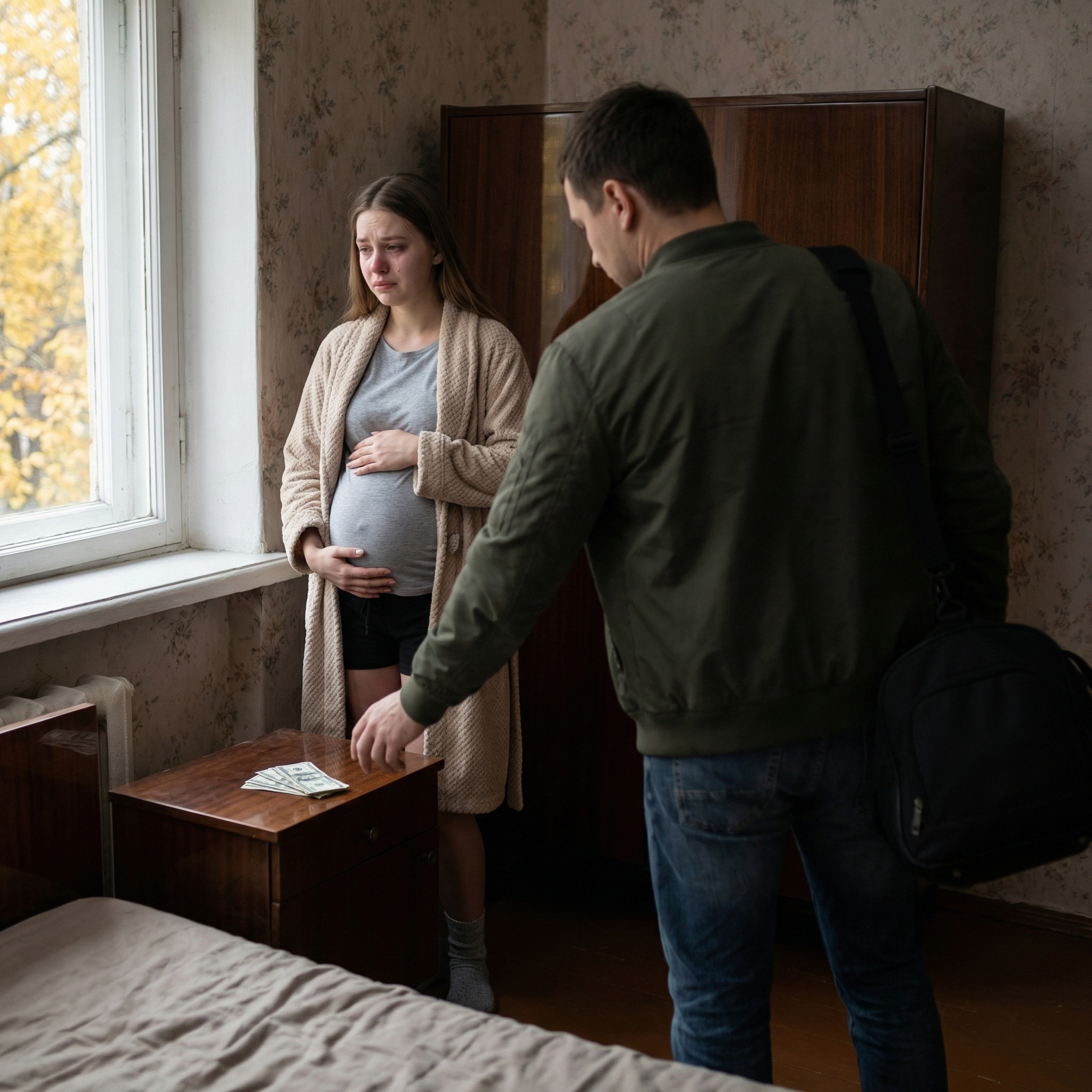 Тримай, це тобі на перший час, а далі давай сама, сама, — Роман поклав на тумбочку кілька купюр і почав складати свої речі у велику сумку.