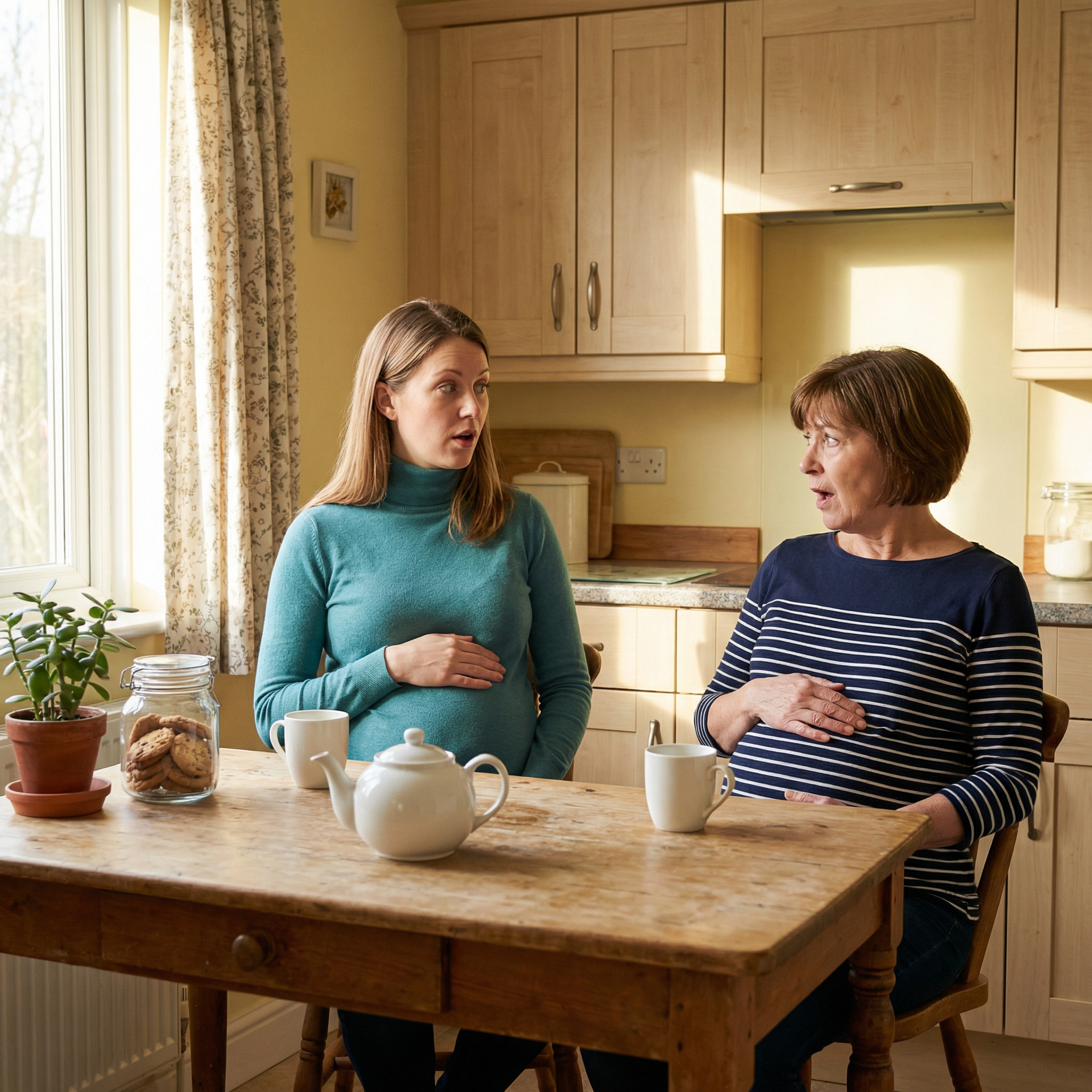 – Мамо, ти що не чуєш? Я в положенні! Ти скоро будеш бабусею. – Значить разом народжуватимемо, – здивувала мати Олесю. – У сенсі разом? – спробувала прояснити ситуацію Олеся. – Я теж у положенні