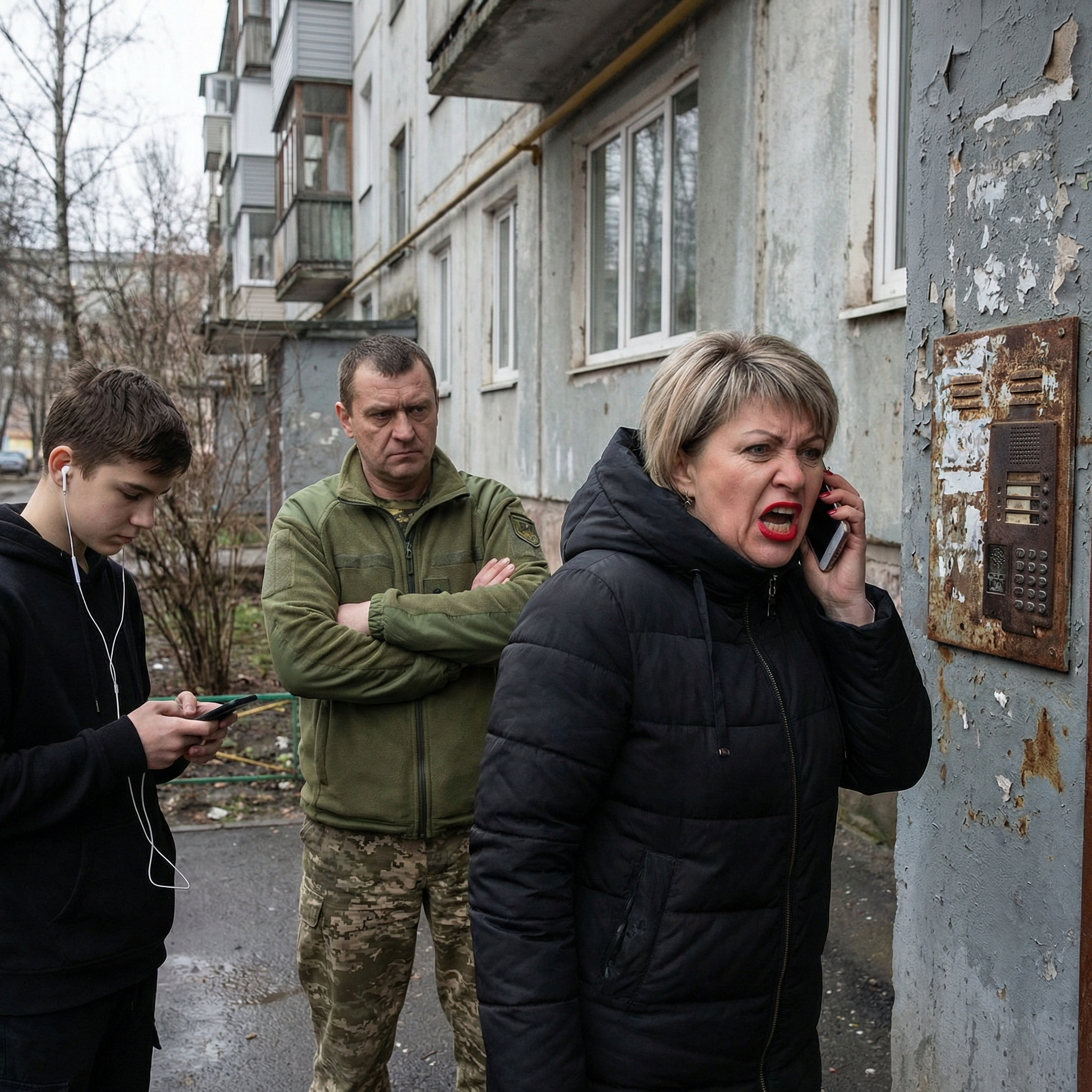 Чуєш, ти, зятю… Ти мені тут не качай права. Ми родичі! Ми маємо право!