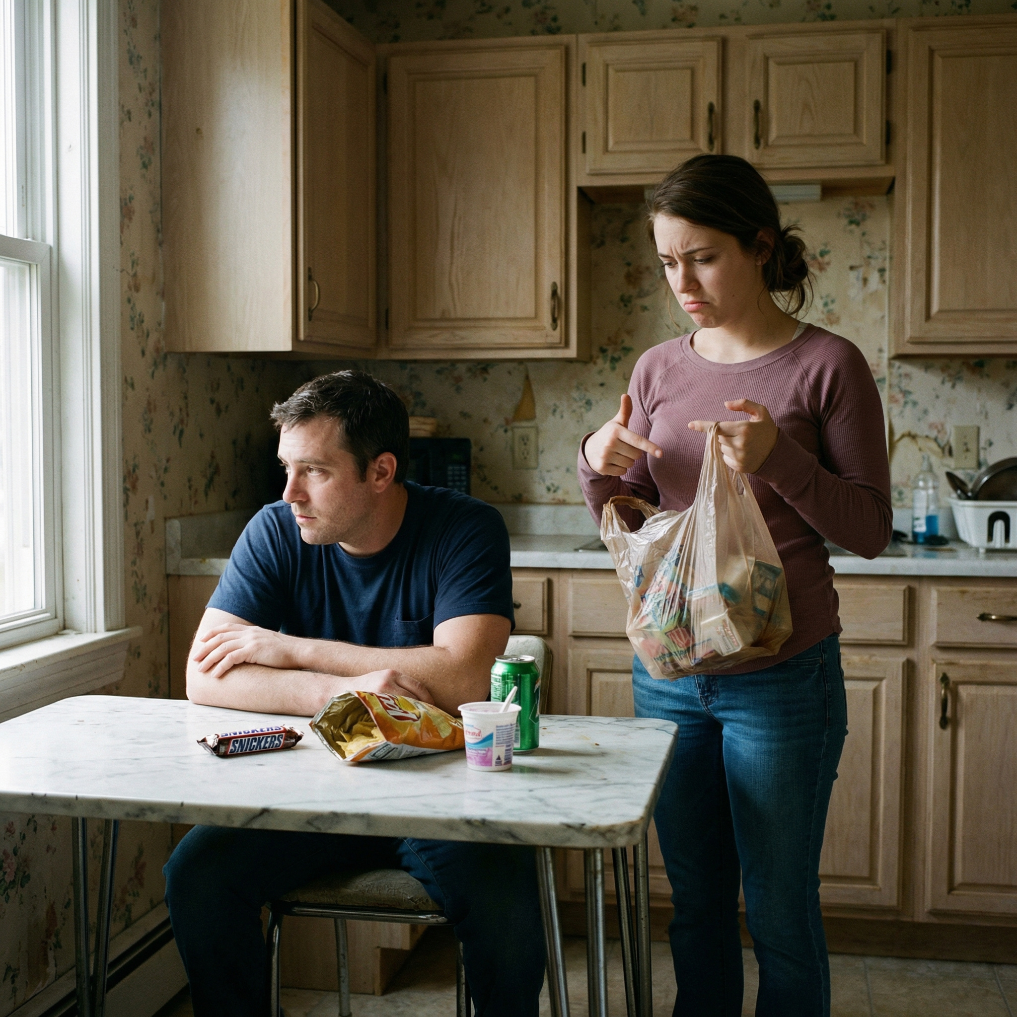 – Рома, а де продукти? – Катя зупинилася біля столу, не вірячи своїм очам. – Чому ти їх не купив? – Я купив те, що вважав за потрібне. У чому проблема? – невдоволений, навіть трохи роздратований тон чоловіка вибив її з колії