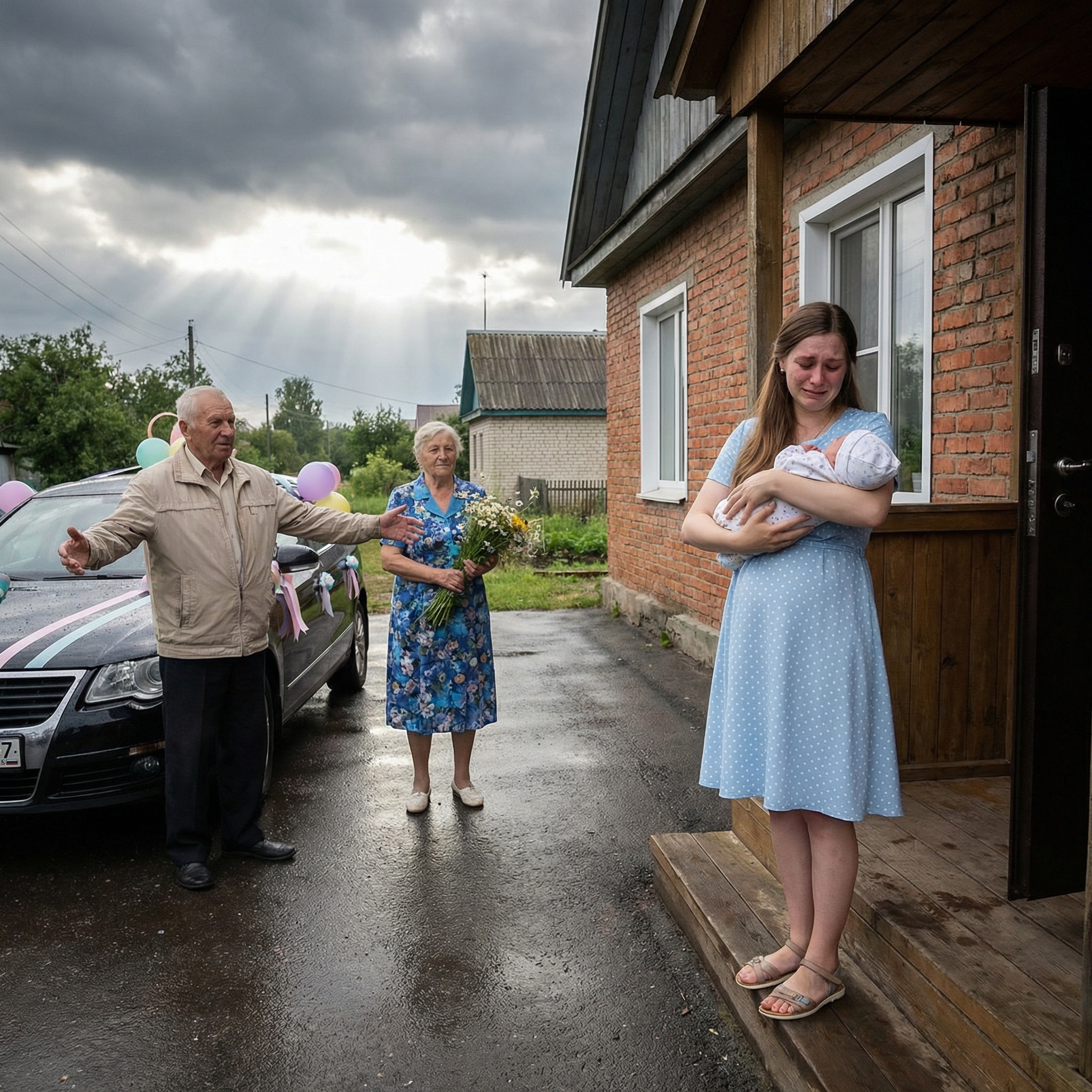 “Про те, що Олег приїде, знало давно все село. Дівчата готувалися, зачіски робили. А Настя сирітка, на що їй ці хитрощі дівочі робити? Яка є. Так він одразу в неї і закохався