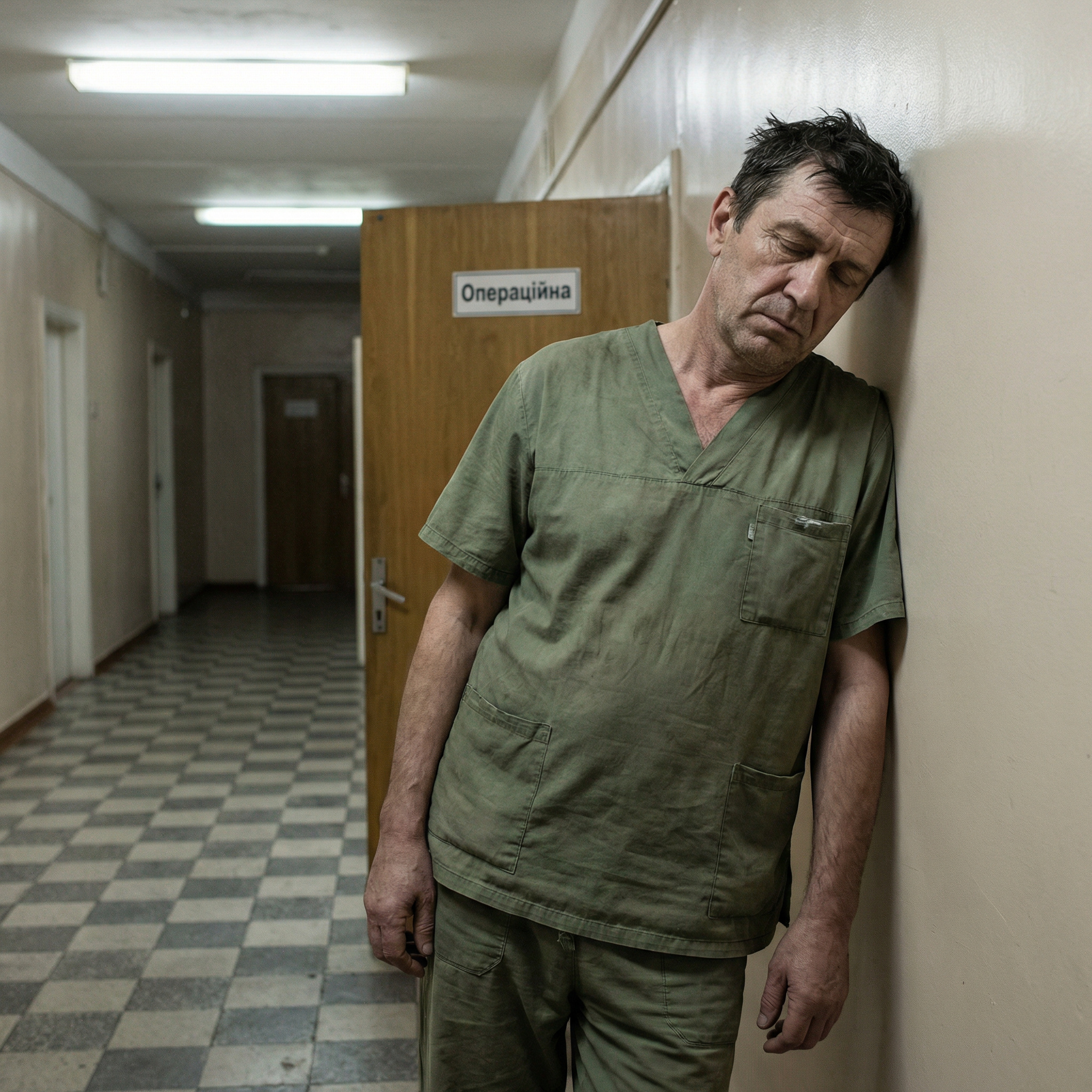 Віктор вийшов з операційної, хитаючись. Ноги тремтіли від напруги.