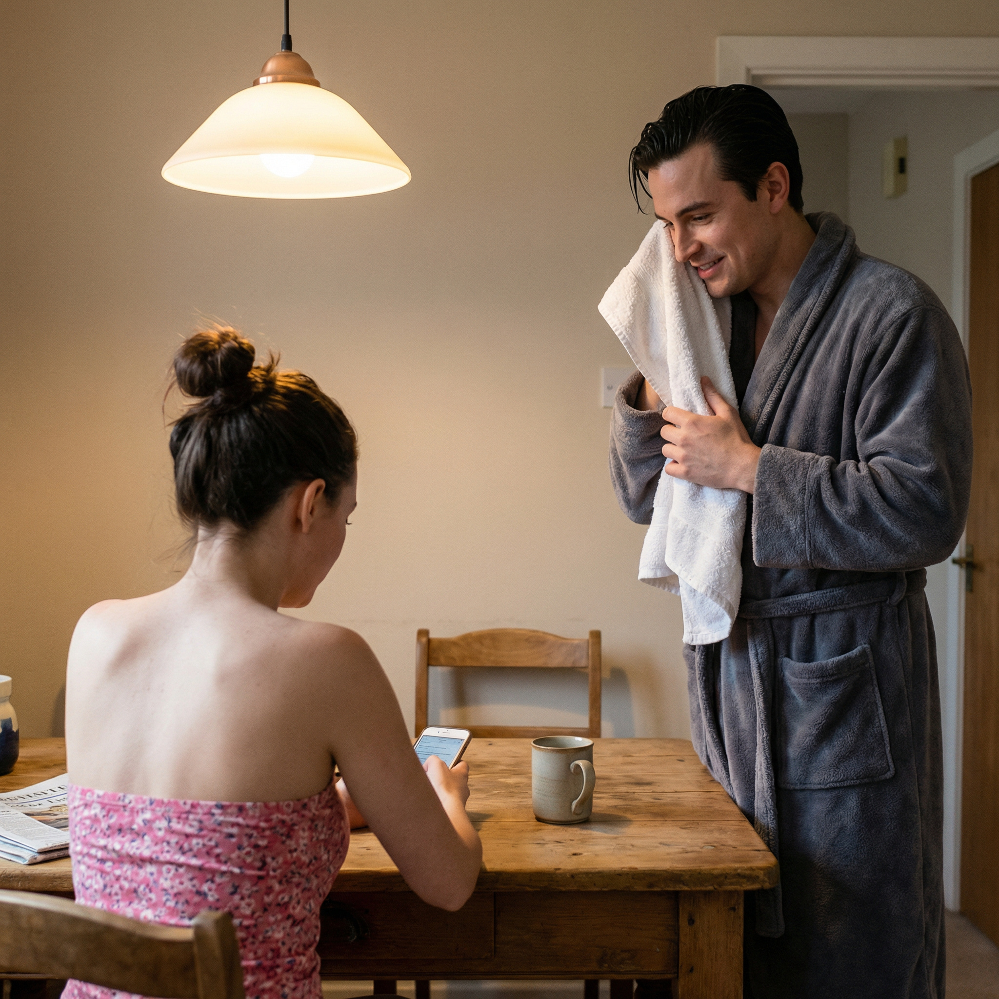 Я сіла за стіл і стала чекати, коли Ігор вийде з ванної. він з’явився.. у халаті, розтираючи волосся рушником, я спокійно запитала: — Хто така Христина?.. Він завмер. Рушник повільно сповз у нього з рук. — Олено, я хотів тобі сказати.. і я зрозуміла, що це …