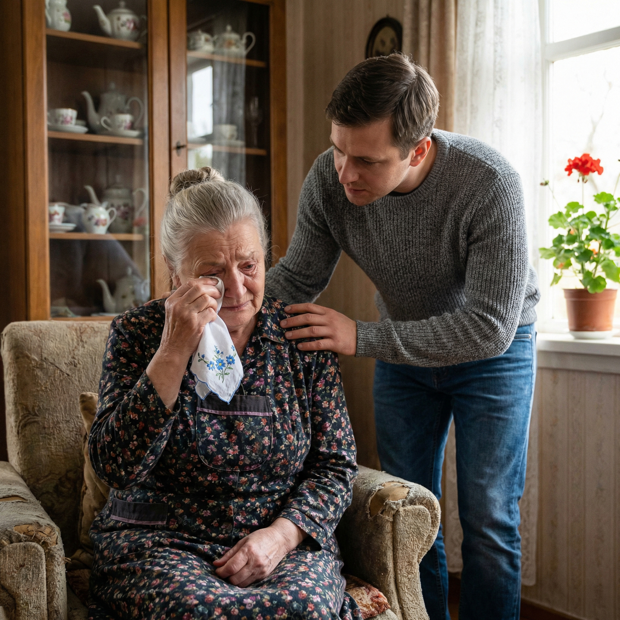 — Мамо, Господи!.. Де твої зуби? Як же ти на весілля підеш у такому вигляді?.— Вирвали мені зуби, синку. Позавчора вирвали.