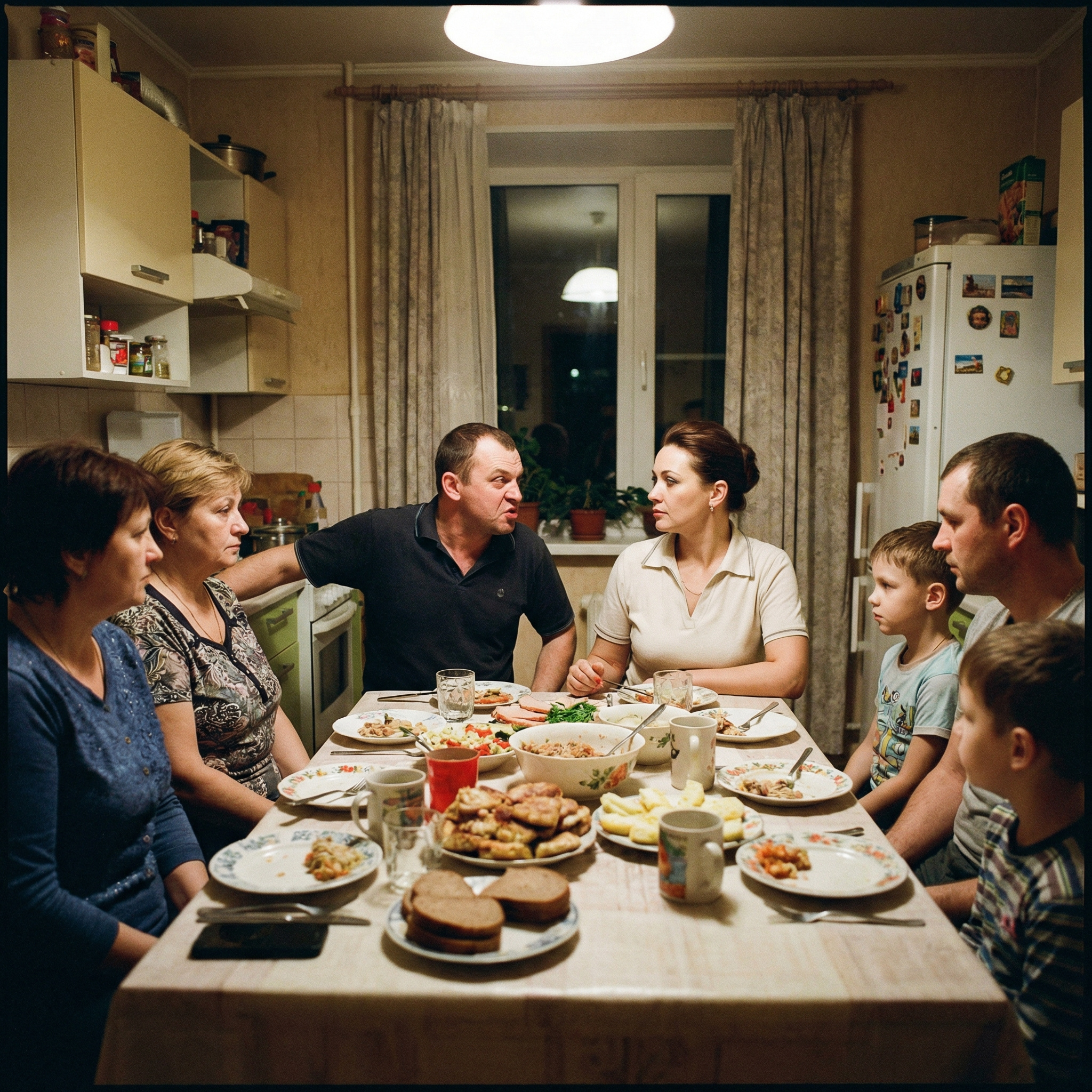 — Оце так! Павло, ти чуєш? — Щось твоя дружинка погано догоджає гостям, треба тобі її виховати краще, — обурився брат чоловіка, але господиня швидко поставила його на місце Ці слова стали для неї останньою краплею. Всі роки принижень, всі ці «зауваження», всі ці поблажливі посмішки і покровительські жести — все спалахнуло в Анні одночасно. Вона встала з-за столу…