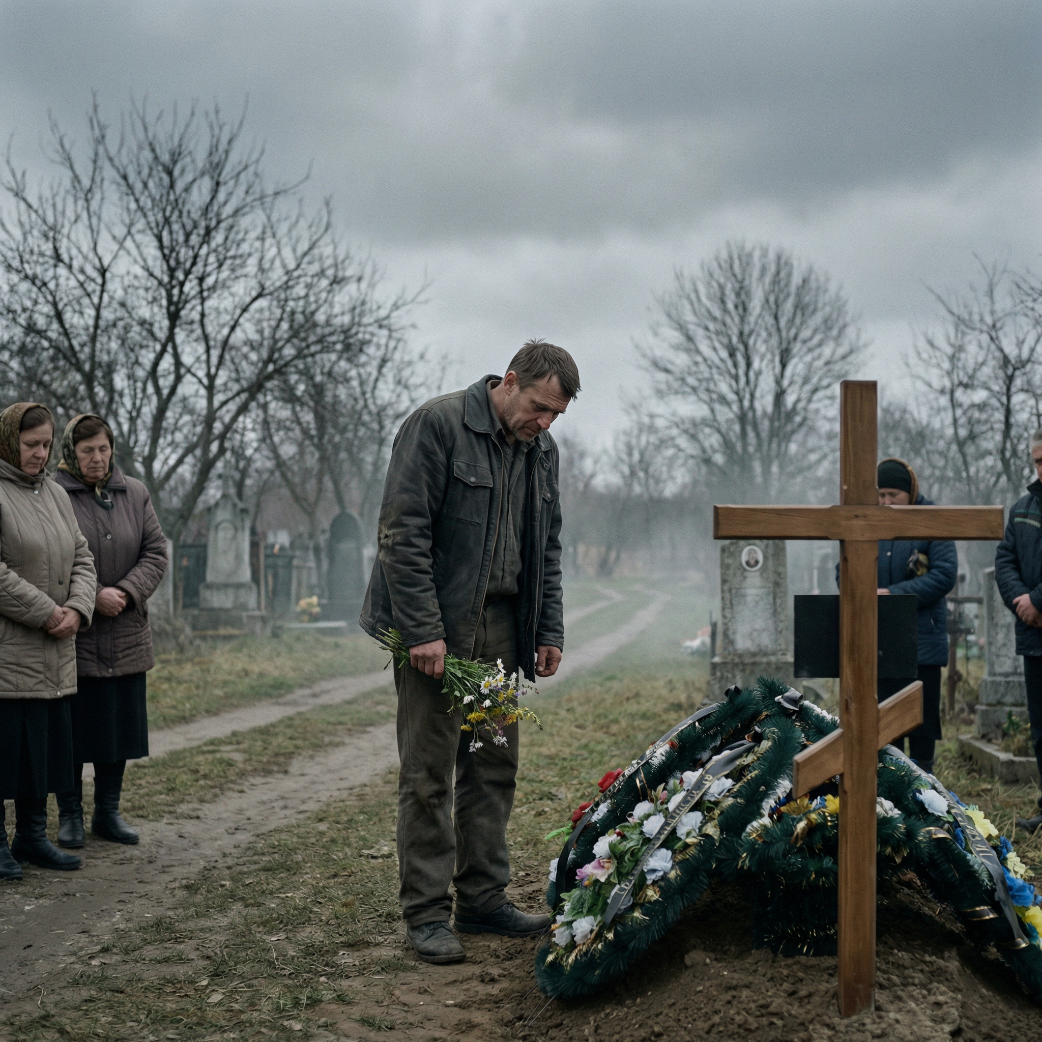 В Андрія не стало дружини. Поховав він свою Зінку, дуже не сумуючи. Поганою вона дружиною була… Залишився він сам з двома дітьми. – Нехай Павлик твій в мене живе, вже легше тобі буде, Андрію! – сказала його сестра. Андрій не заперечував – справді так буде легше. Молодший Мишко залишився з батьком і все частіше навідувався до сусідки Марійки. Вона його й нагодує, увечері з ним уроки зробить. А якось Марійка йшла з жінками з магазину. – Мамо, а ти мені цукерок купила?! – раптом гукнув її Мишко. Жінки роти повідкривали від здивування