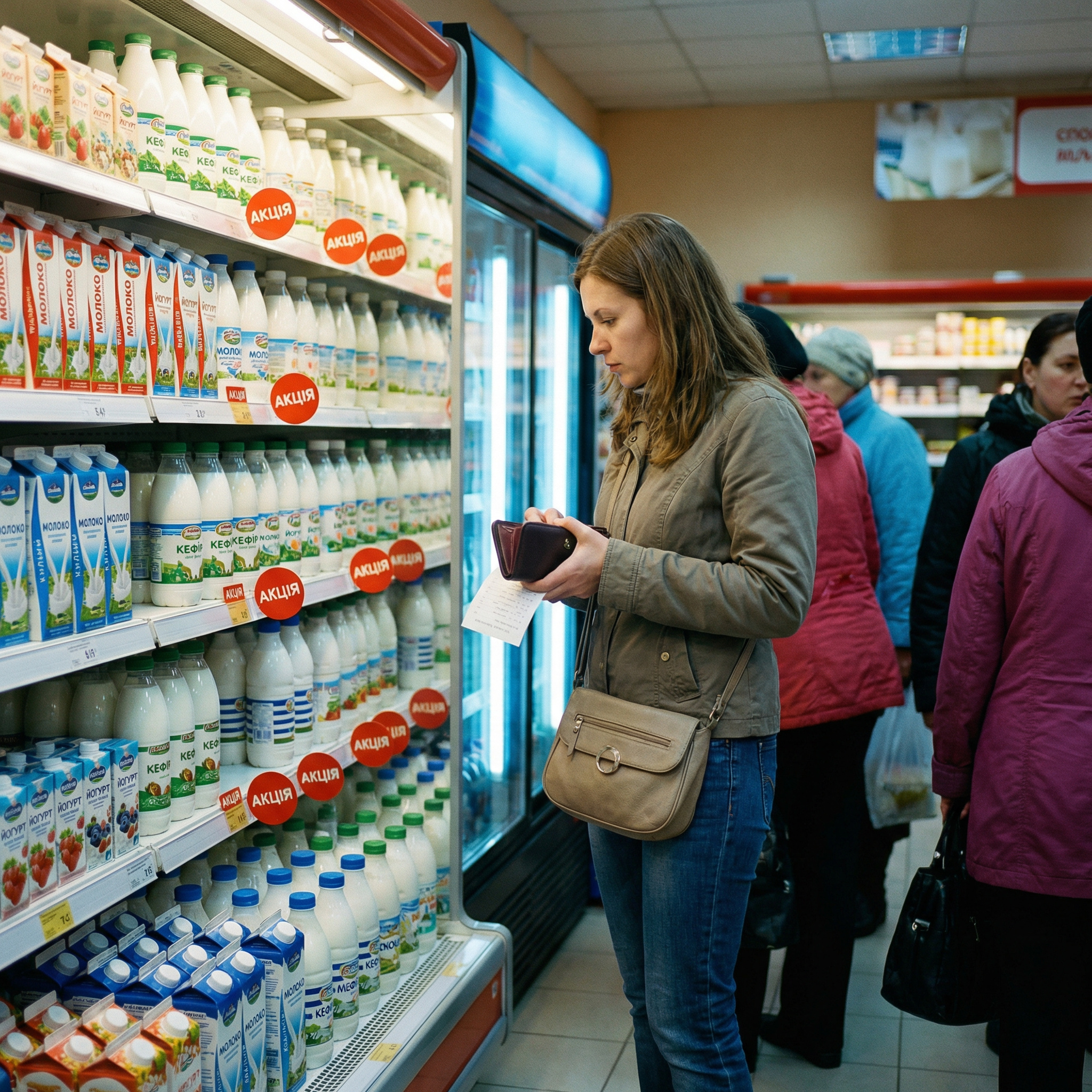 Віка стояла в молочному відділі. Вона гарно вдяглася, бо ще мала зайти на співбесіду. Нарешті вона вибрала молоко і тут чоловічий голос, прямо під вухом запитав: – Сьогоднішнє? Від несподіванки Віка впустила пакет і бризки потрапили їй на одяг. – Ну все, тепер на роботу точно не візьмуть, – подумала дівчина