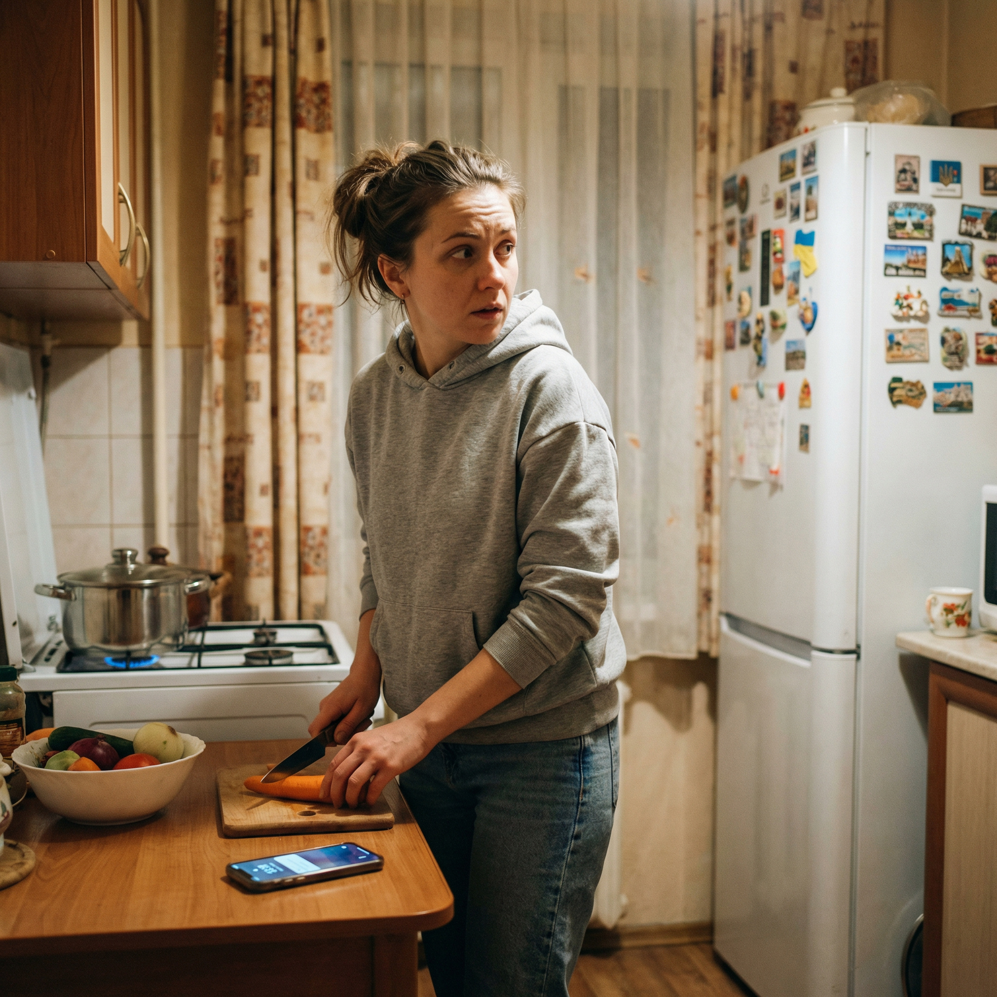 Христина чистила на кухні моркву, коли пролунав сигнал телефону. Прийшло повідомлення. Жінка помила руки, взяла мобільний, і побачила смс від доньки. “У мене біда, терміново приїдь у кафе “Казка”, телефон сідає”, – писала Соня. Христина розхвилювалася не на жарт, і одразу набрала номер телефону доньки, але телефон Соні був не доступний. – Що ж вже сталося? – переживала мати. Христина швидко зібралася, сіла у авто і поїхала у зазначене місце. За півгодини вона була біля кафе. Христина влетіла у зал і…заціпеніла від побаченої картини