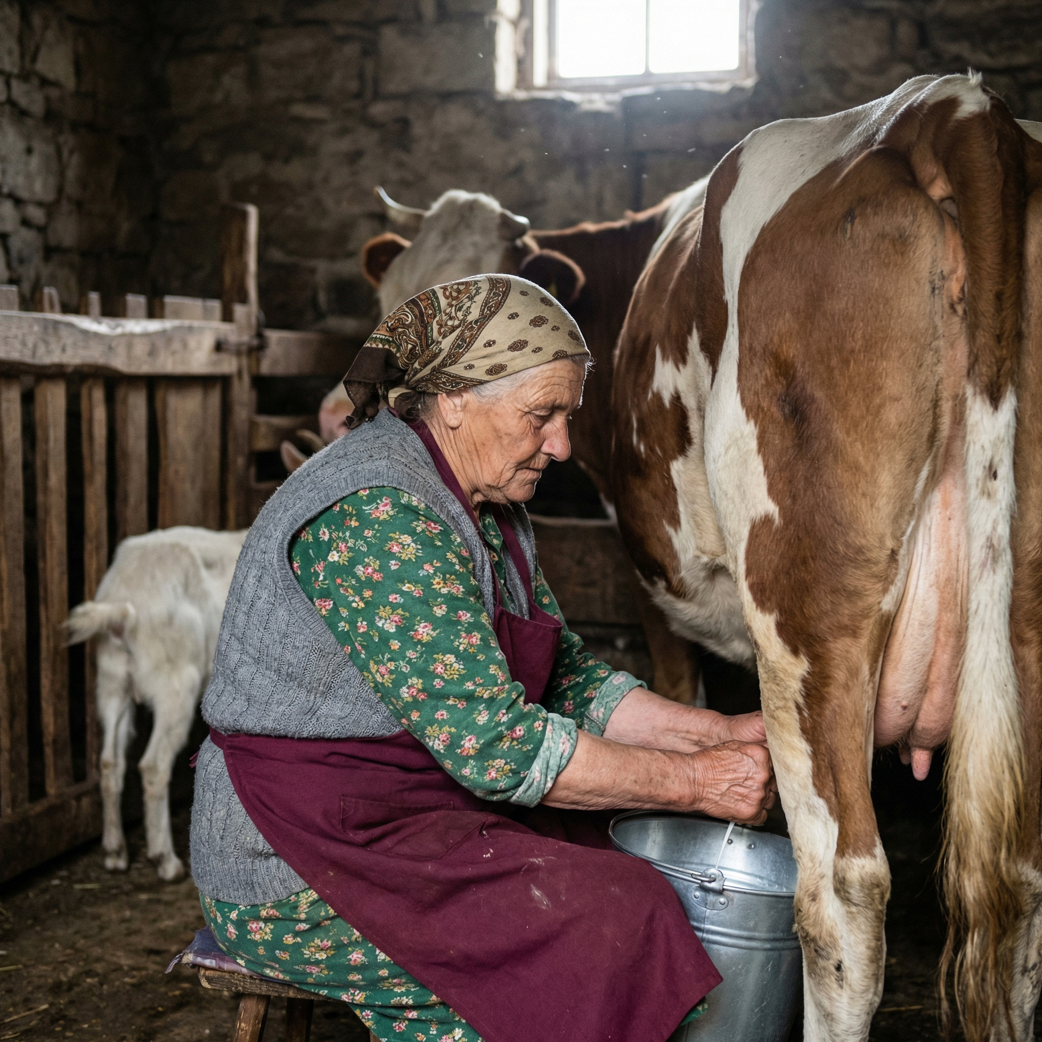 Надія Василівна насипала курочкам зерна, трохи підмела на подвірʼї й пішла на кухню. – Господи, вже девʼята вечора, а я ще навіть не повечеряла! – вигукнула вона. Жінка швиденько начистила картопельки, зробила простенький салатик і дістала трохи хліба. Щойно вона сіла за стіл, як раптом на подвірʼї почувся якийсь шум. – Невже прийшов хтось? – здивовано пробурмотіла старенька. – Так пізно вже… Вона поволі встала з-за столу і вже збиралася йти на вулицю, як раптом вхідні двері відчинилися самі! Надія Василівна глянула за поріг і не повірила своїм очам