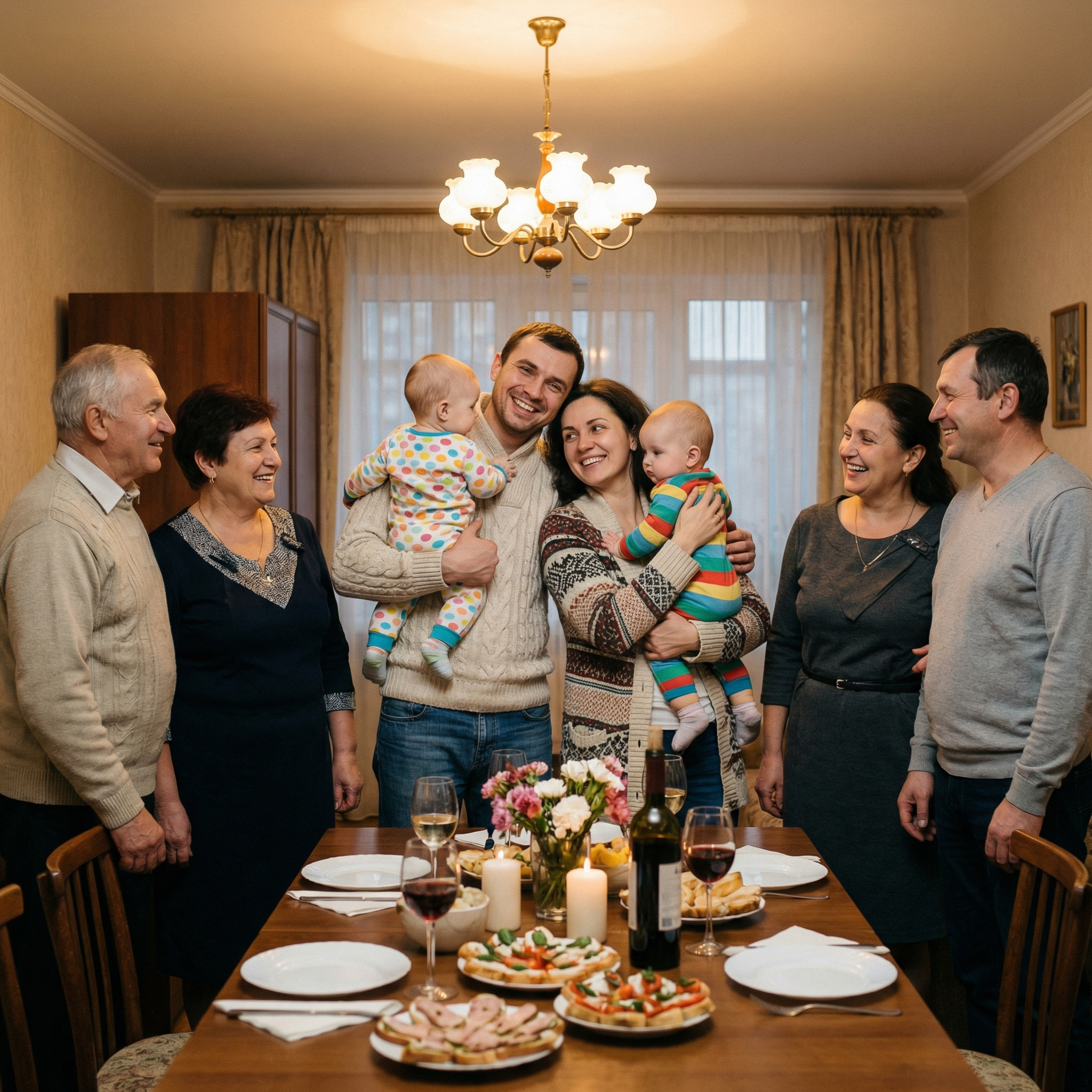 Проходь, мамо, ми на тебе чекали, – каже син Віталій, а невістка забрала куртку і подає тапочки свекрусі. Раптом її посмішку змінило занепокоєння на обличчі. Марія пройшла в кімнату до гостей, а Ліда кивнула головою на підлогу, і Віталій побачив те, що й вона – мокрі сліди на підлозі. Вони обоє перезирнулися, але вирішили поки-що не чіпати цю тему. Та вранці на маму чекав сюрприз