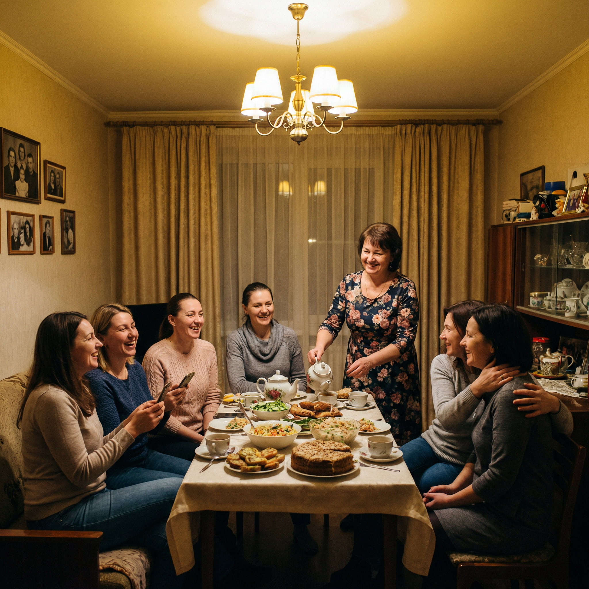 І в якийсь із днів, коли знову зібралися гості в Ларисиному будинку, цей богатир насамперед без жодного ліричного смутку вигнав гостей, грубо заявивши, що нема чого ходити з порожніми руками до чужих людей