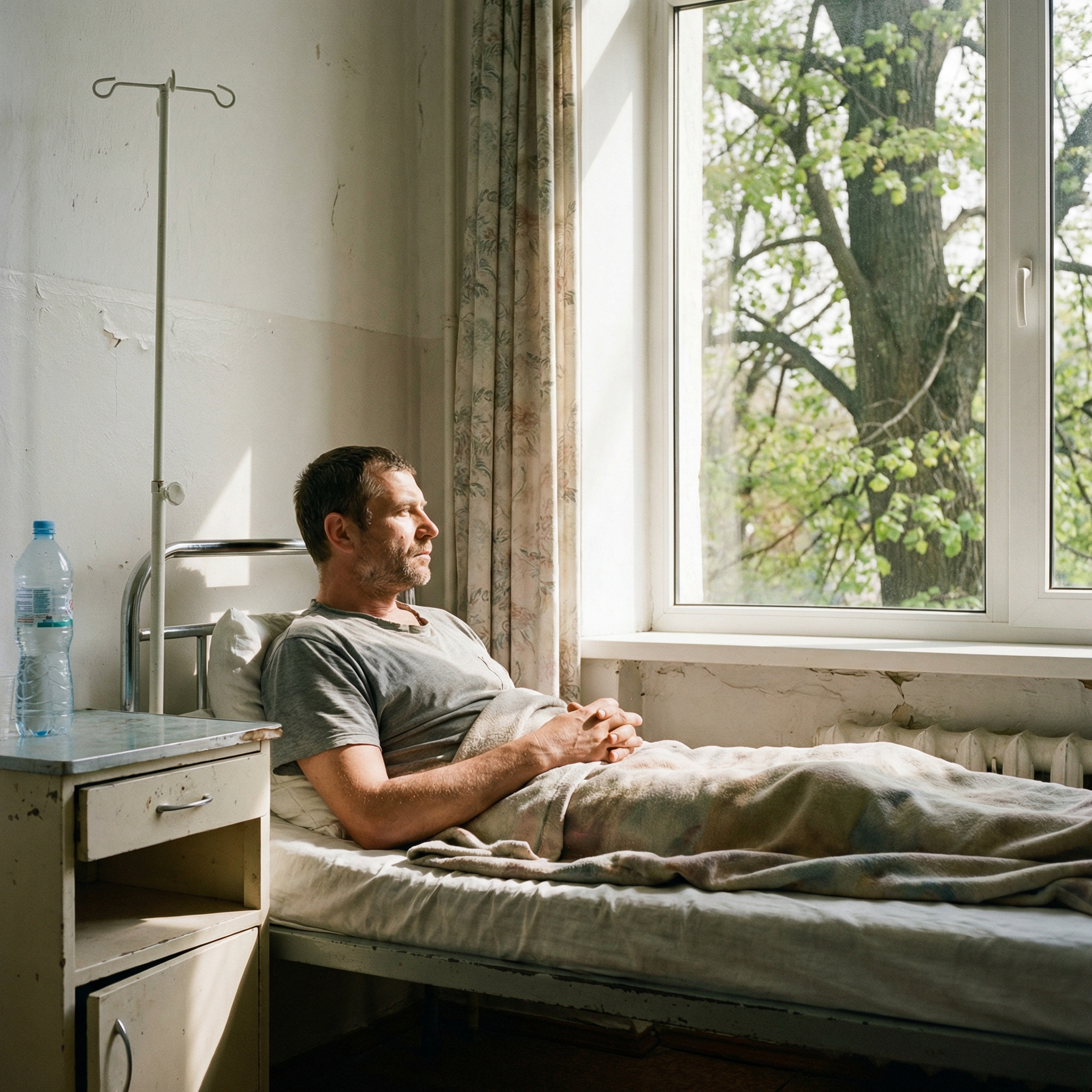 Віктор заслаб і лежав у лікарні. Раптом двері палати відчинилися, і він побачив двох своїх сусідок-пенсіонерок! – Де тут наш Вітя?! – почув Віктор. Бабусі сусідки йшли до його ліжка і несли в пакетах гостинця. – Ви?! – здивувався Віктор. – Та як ви добралися сюди? Мабуть, мокро на вулиці, все тане?! А сусідки посміхалися й викладали на тумбочку пиріжки, апельсини і пляшки з водою… – Куди ж ви принесли стільки?! – ахав і охав чоловік. Коли сусідки пішли, медсестра Ліда сказала: – Чудова у вас група підтримки! Віктор усміхнувся спочатку, а потім раптом змінився на обличчі