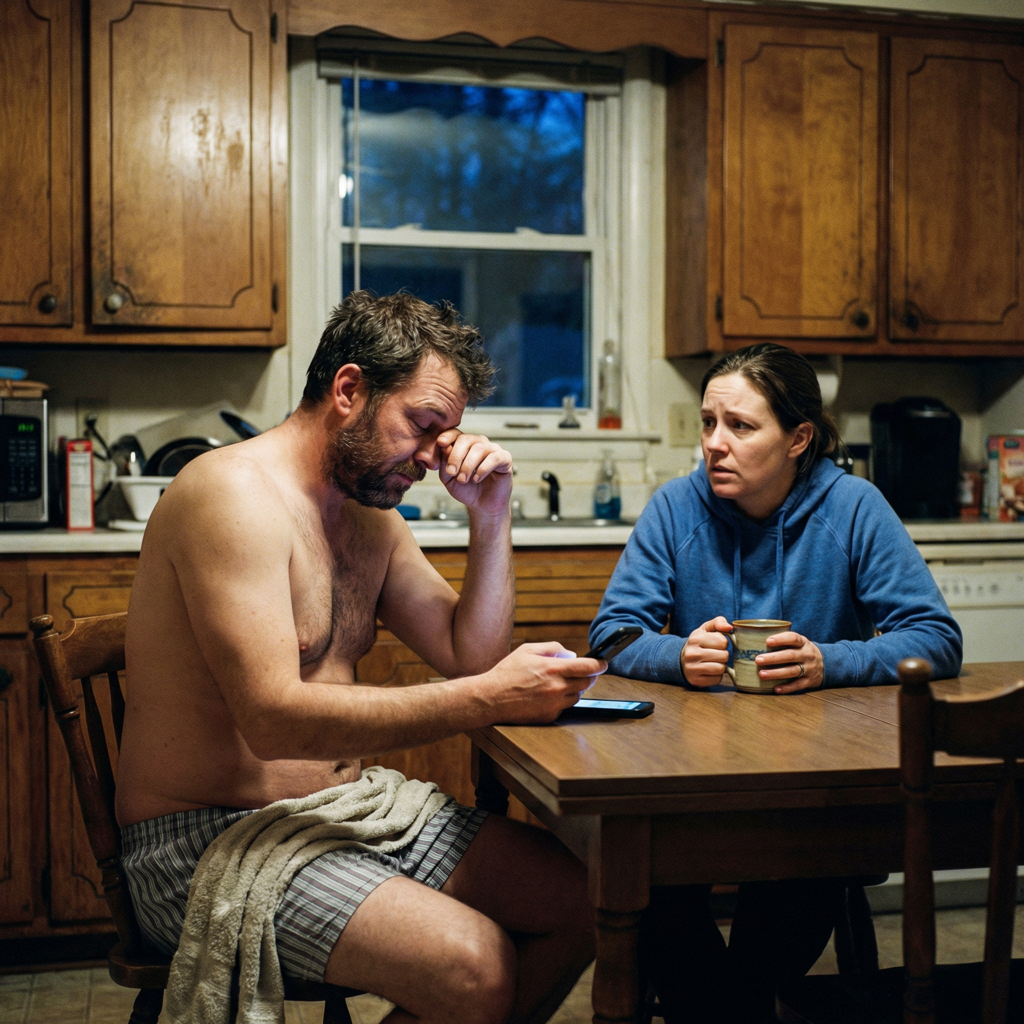 Я ж тобі казав.. — менше жери на ніч. — Знову в цьому “мішку” ходиш.. А не соромно?…— Могла б і нормальний халат купити.— Сьогодні ввечері постарайся хоч пристойно виглядати при чоловіку…— Одягнеш ту чорну сукню..