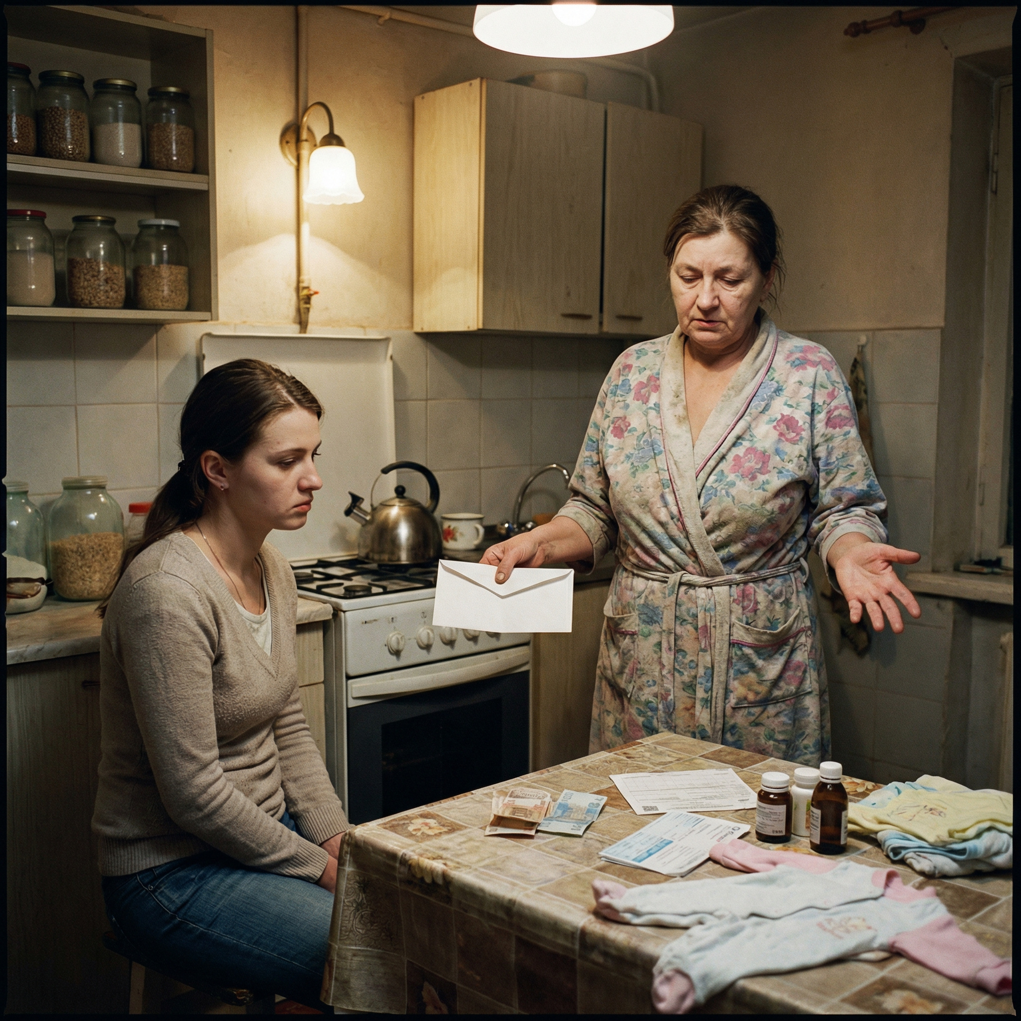 – Ірочка, немає в мене грошей, останні вчора Наталці віддала! Ти ж знаєш у неї двоє дітей