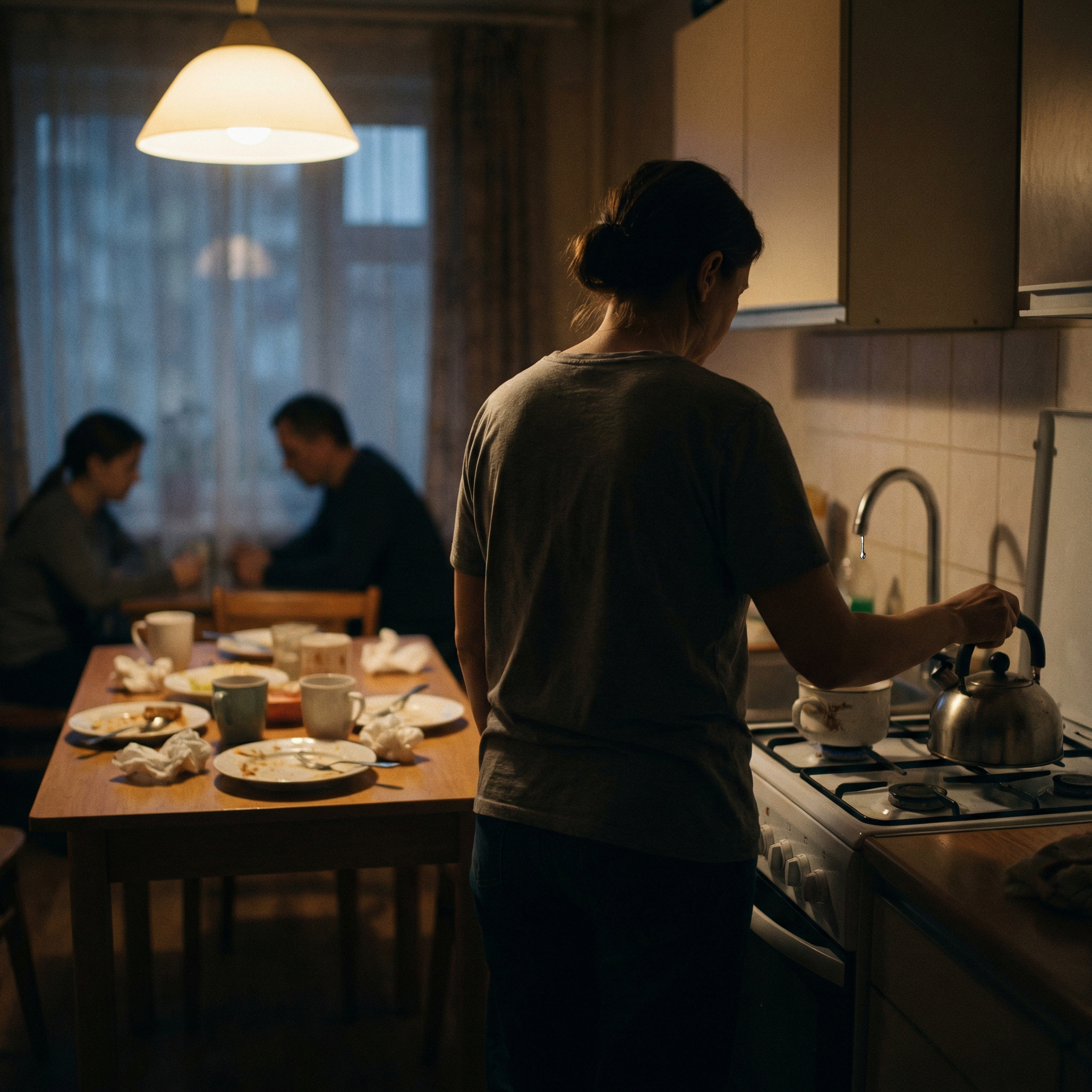 — Я піду чайник поставлю, – несподівано мирно сказала Наталка. — Не треба чайник, – Марина різко встала. – Ви не зрозуміли? Нам з’їжджати треба. Завтра! Господиня квартири попередила – якщо затримаємо оплату ще на день, речі на вулицю виставить. — І куди ви всі речі повезете? – практично запитала Олена Павлівна. – На дачу? Там же холод собачий, опалення немає. — Є грубка, – вперто сказала Марина. – І електрообігрівачі купимо. — На які гроші? – хмикнула Наталя з кухні. — Знайдемо! Діма підробіток шукає, я… я теж що-небудь придумаю