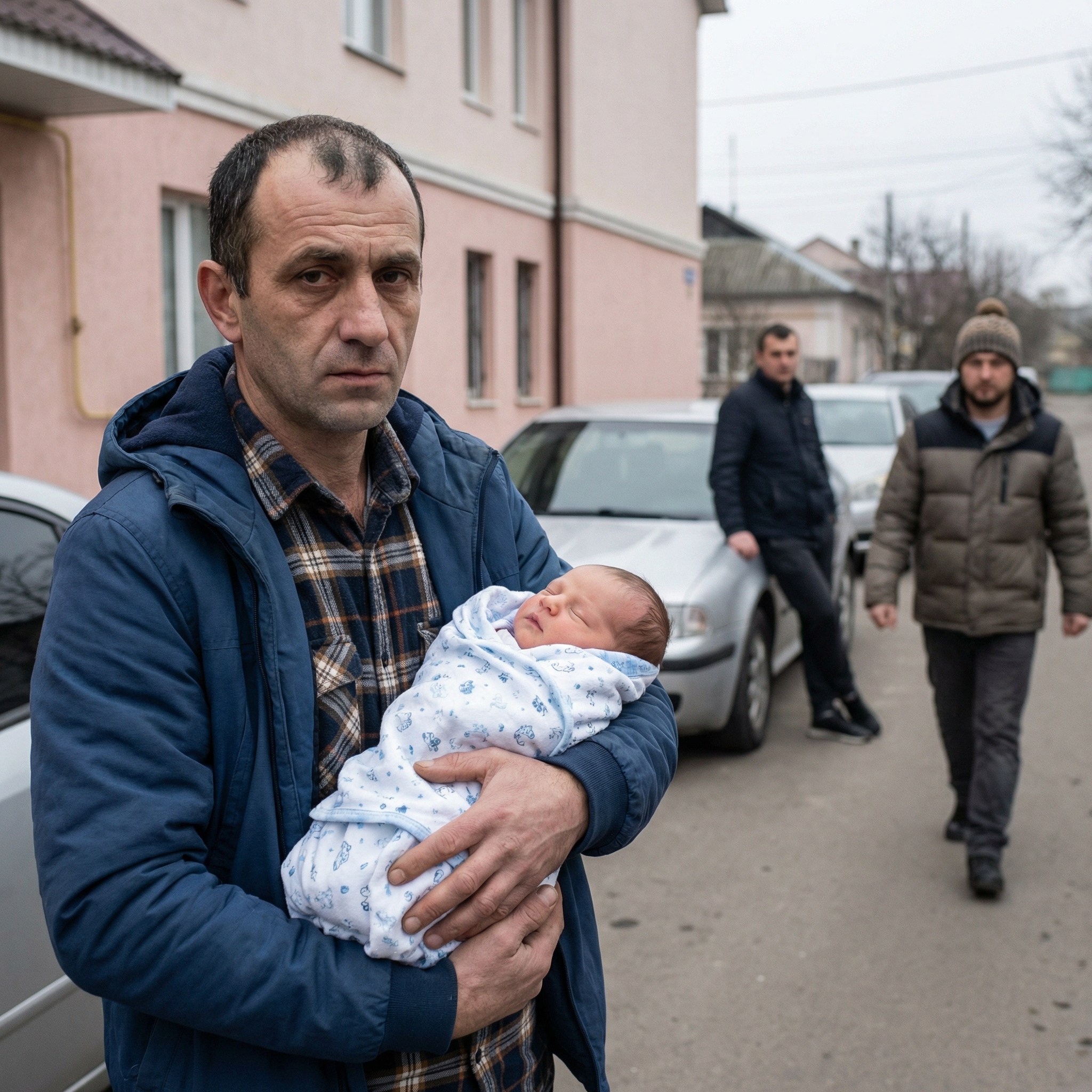 Біля пологового до Дмитра наблизилась незнайомка та попросила взяти на руки дитя, доки вона поправить шнурівки на взутті. Але, як тільки немовля опинилось у нього, дівчина чимдуж побігла геть
