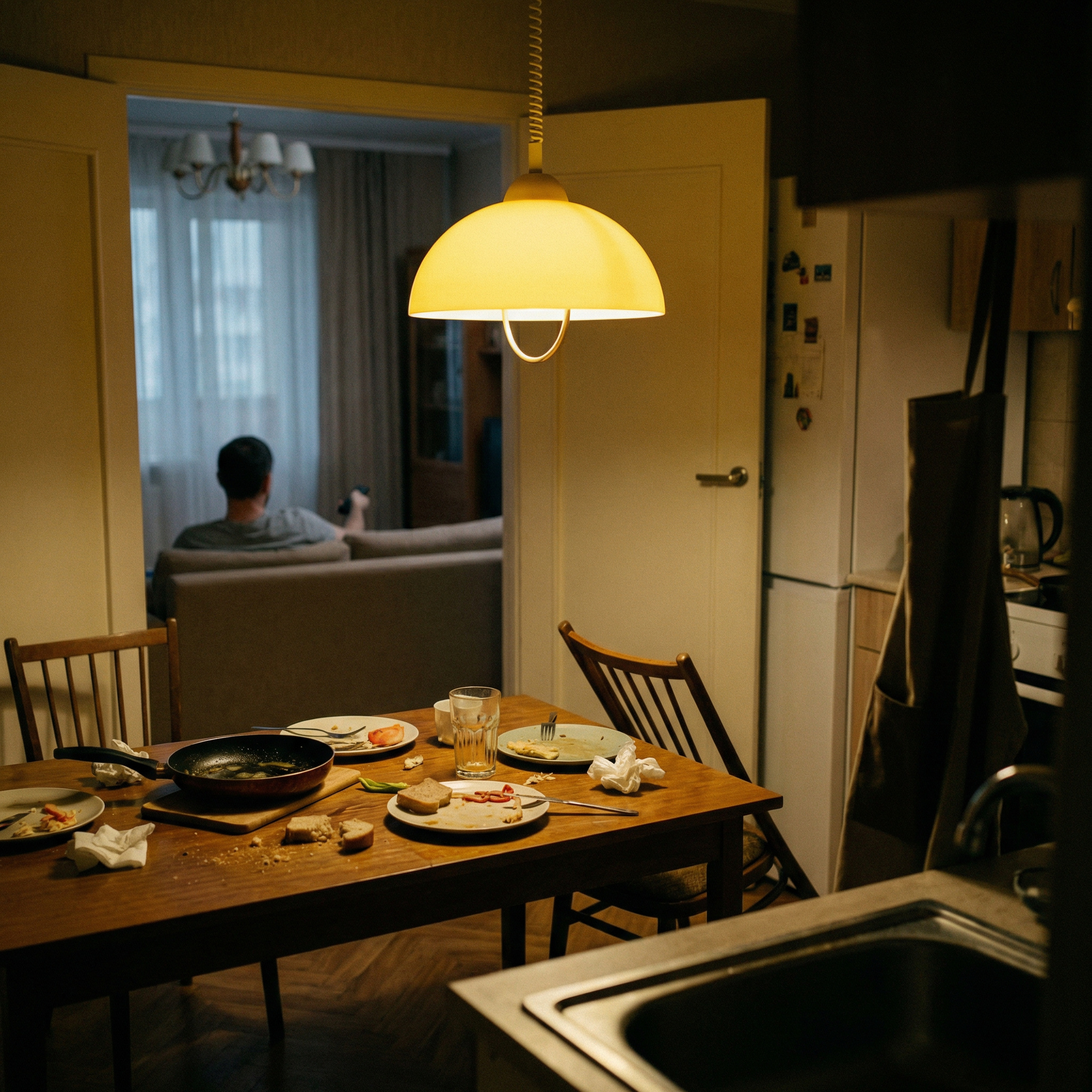 Олег гарненько повечеряв, і, залишивши на столі брудний посуд, подався у вітальню. Він зручно вмостився на дивані з газетою в руках і вирішив поговорити з дружиною Вірою. – Віро, ти віриш у дива? – гукнув Олег дружині. Віра подивилася на брудний посуд, перевела погляд на курочку, яка розморожувалася для того, щоб вона коханому чоловікові могла на завтра обід приготувати, і замислилася над його питанням. – Віро, ти чого мовчиш? Я ж із тобою розмовляю! Ти віриш в чудеса? – повторив своє запитання Олег. – Віро, я з ким розмовляю?! Аж тут сталося несподіване