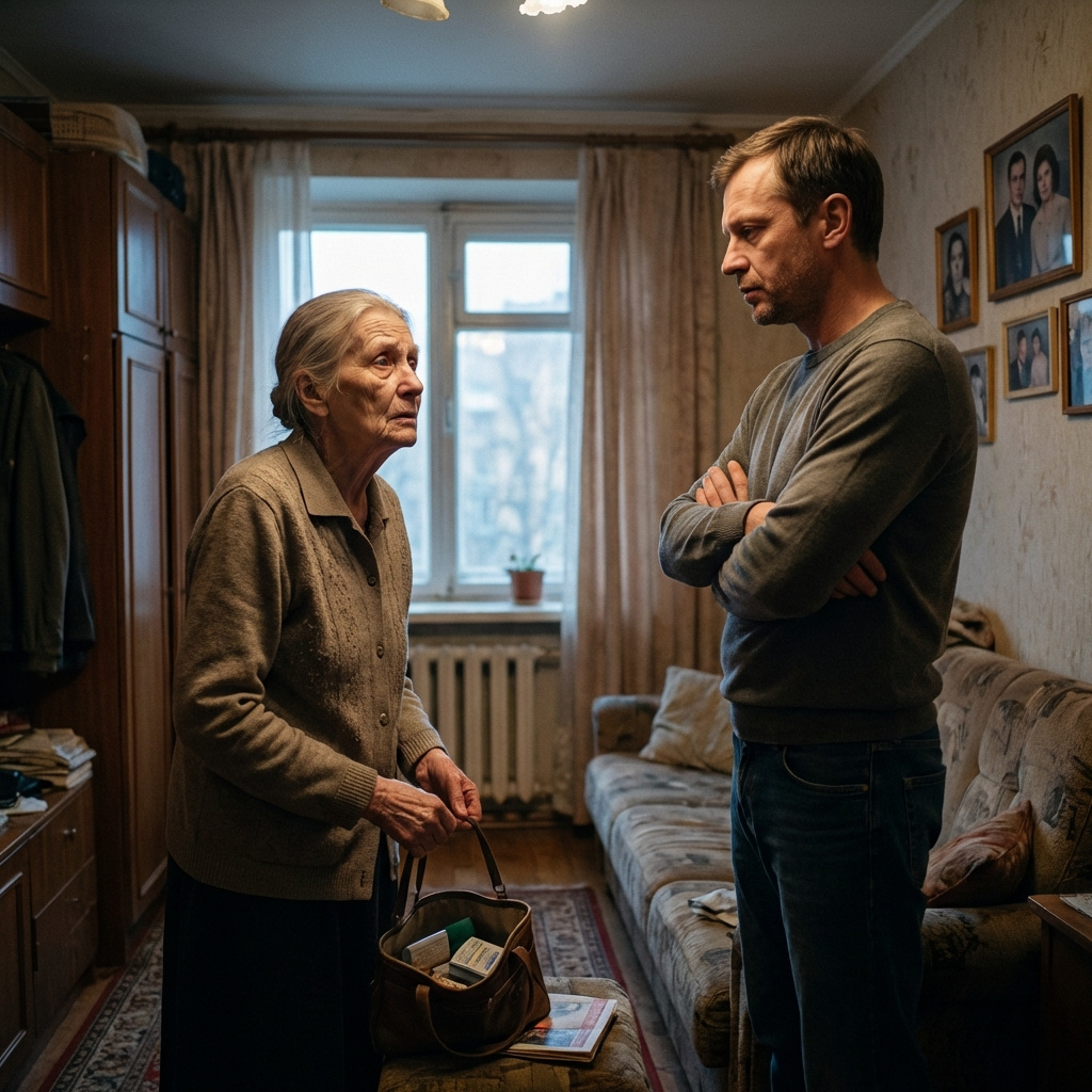 Ти ж сам казав, що вона тобі не рідна мама. Я розумію, що ситуація серйозна, але ж не везти її до нас додому, глянь, яка вона брудна. Для цього є спеціальні заклади, – шипіла на вухо Лариса, яка назвала себе нареченою Андрія, і яка приїхала разом з ним. Людмила Вікторівна все розуміла – діти вирішили відвезти її у притулок для літніх людей. Не хотілося покидати рідний дім, але що поробиш. Андрій і справді був їй не рідним, а інших родичів у старенької не було. У важких роздумах Людмила Вікторівна зайшла в хату, і як наказав син, вона стала збирати лише найнеобхідніше. Деякі речі, які довелося залишити, але які були дорогі її серцю як пам’ять, вона брала у руки, цілувала і плакала. – Мамо, ти збирайся, а я відвезу Ларису і повернуся за тобою, – сказав Андрій і завів машину