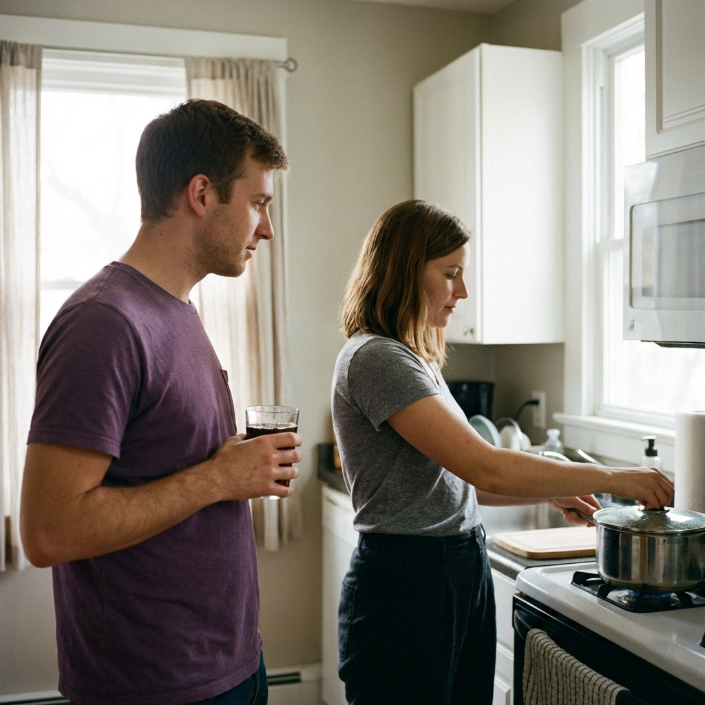 Березневий вечір у старому районі Полтави дихав вологою та прохолодою. Сонце повільно ховалося за обрій, забарвлюючи верхівки дерев у колір багряного вогню, а перші краплі затяжного весняного дощу почали ліниво барабанити по залізному підвіконню. Галина стояла біля плити, звично помішуючи борщ, аромат якого наповнював кухню домашнім затишком. Вона любила ці хвилини спокою, коли робочий день уже позаду, а вечір обіцяє лише тиху вечерю.